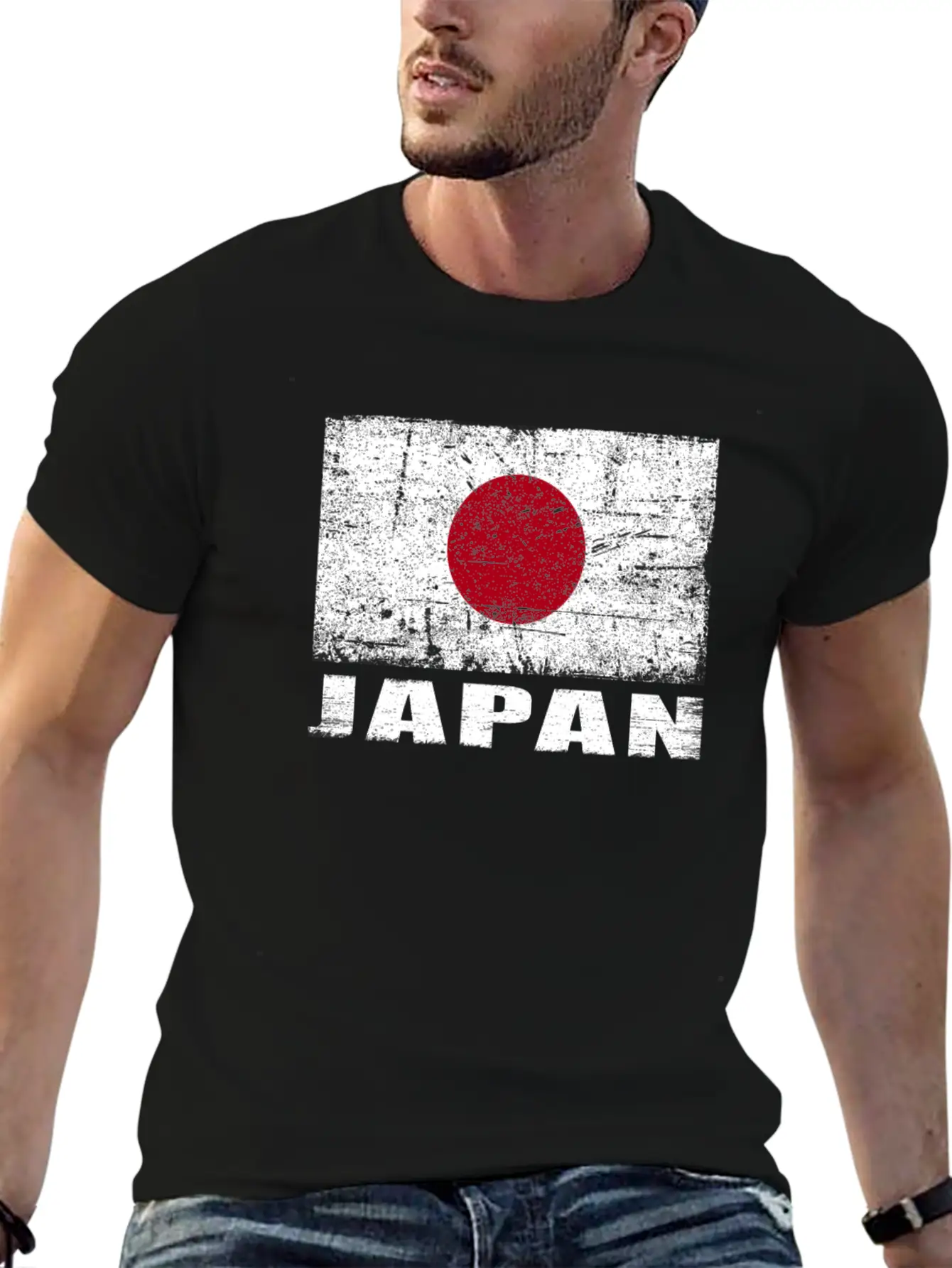 Japan Flag Grunge Country Flag Japan Classic Cotton Tee – Unisex Comfort For Any Season