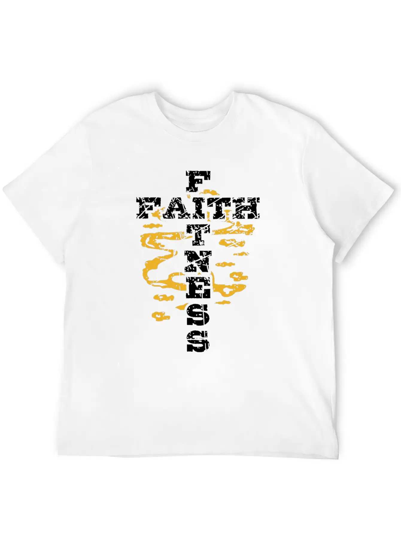 Jesus Workout Shirt Faith Fitness Cross Christian Casual Graphic T-Shirt – Simple And Comfortable Daily Wear