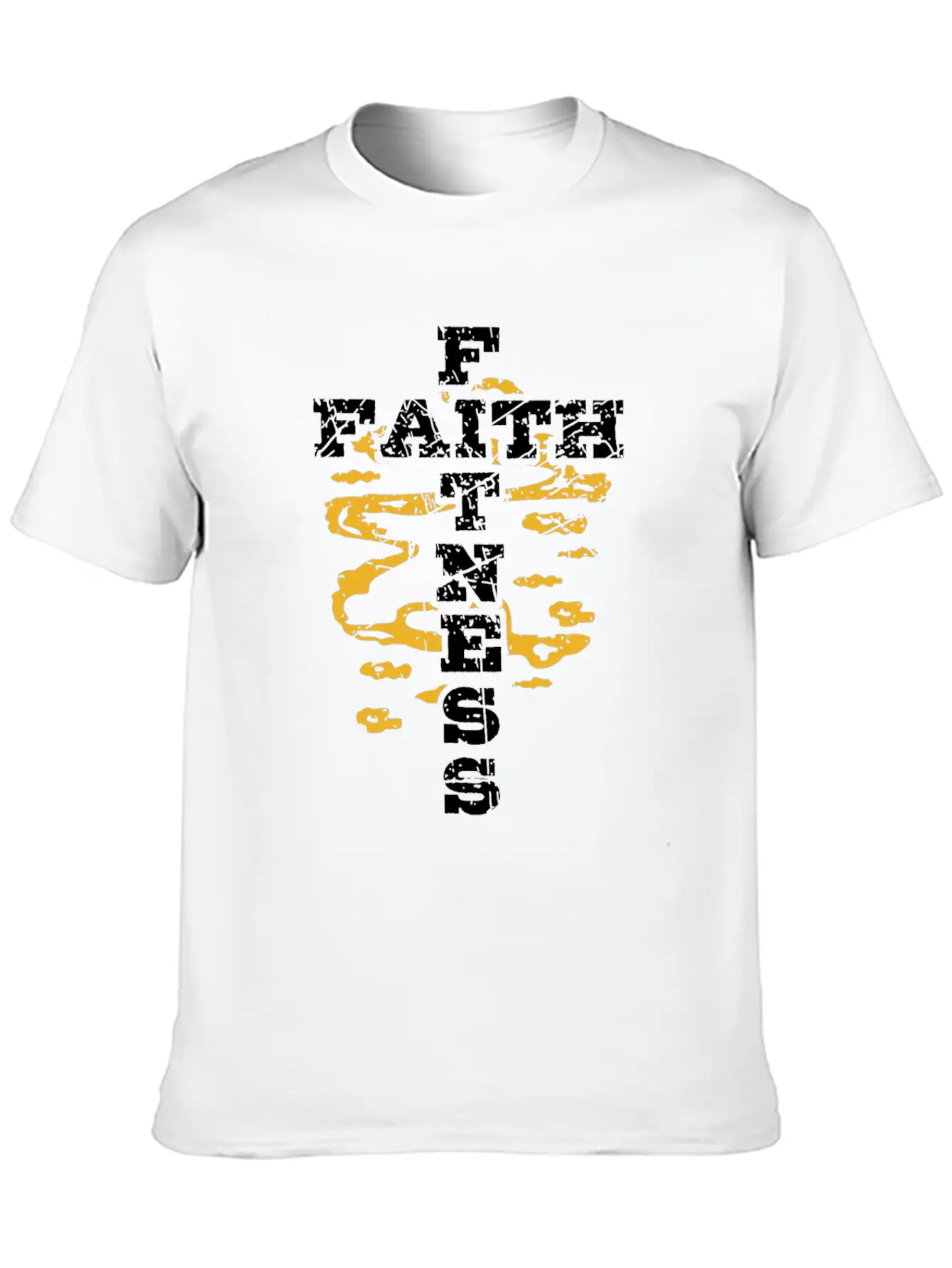 Jesus Workout Shirt Faith Fitness Cross Christian Casual Graphic T-Shirt – Simple And Comfortable Daily Wear