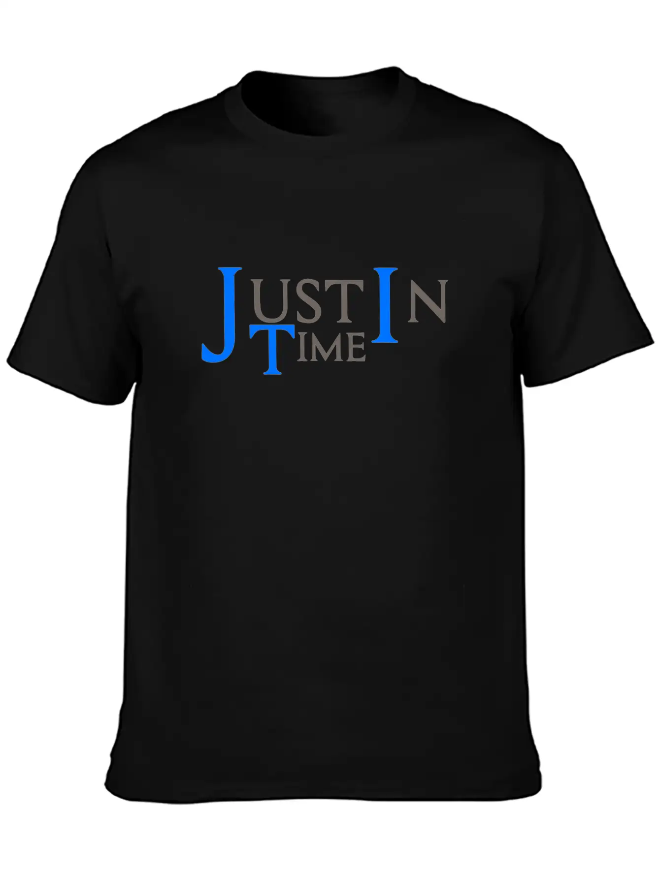 Justintime Dark Essential Unisex Summer Tee – Soft Cotton Casual Fit