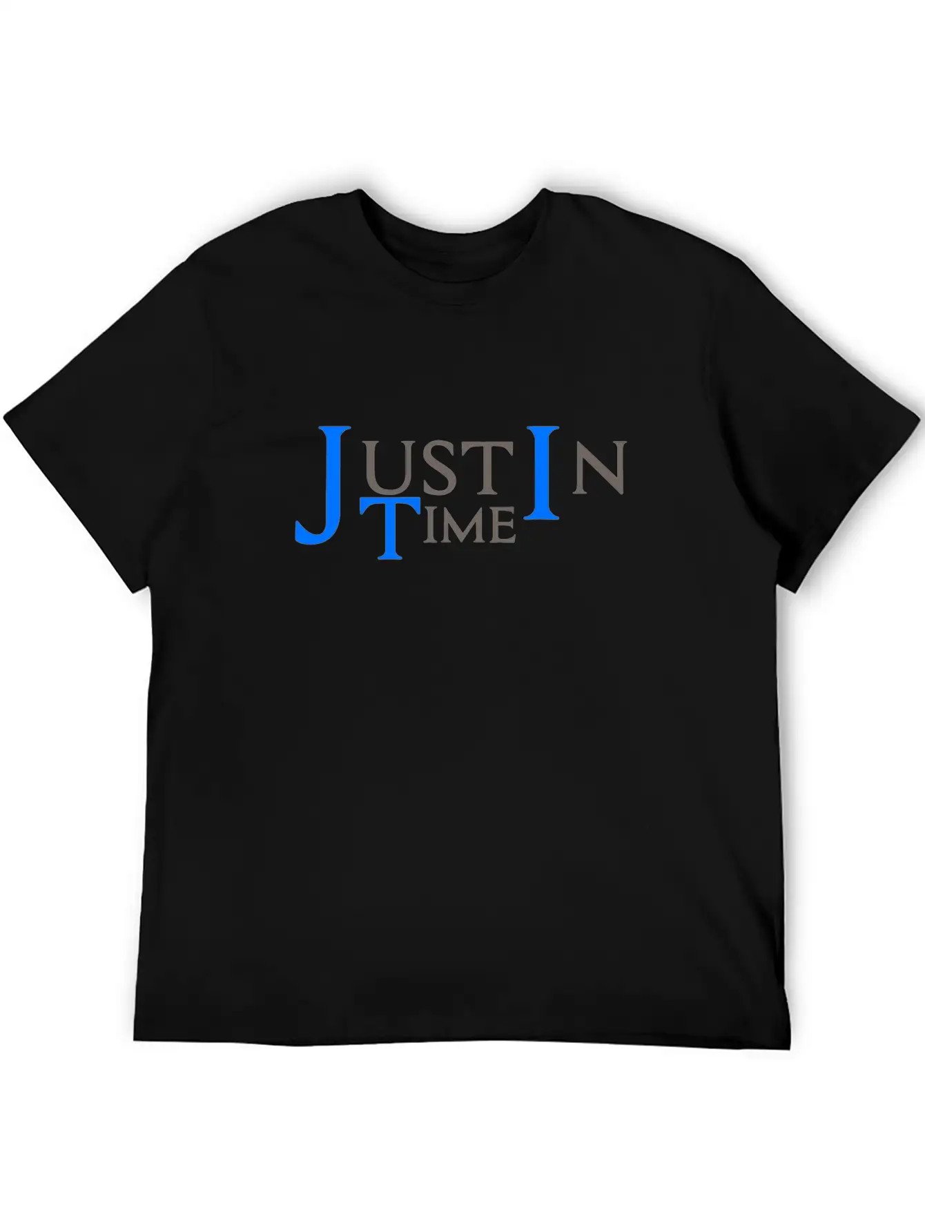 Justintime Dark Essential Unisex Summer Tee – Soft Cotton Casual Fit