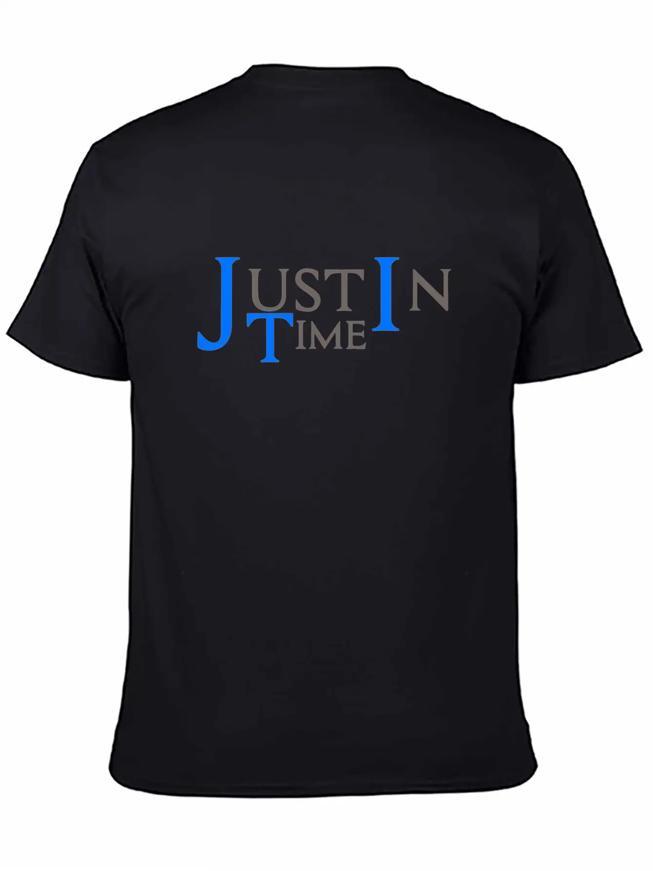 Justintime Dark Essential Unisex Summer Tee – Soft Cotton Casual Fit
