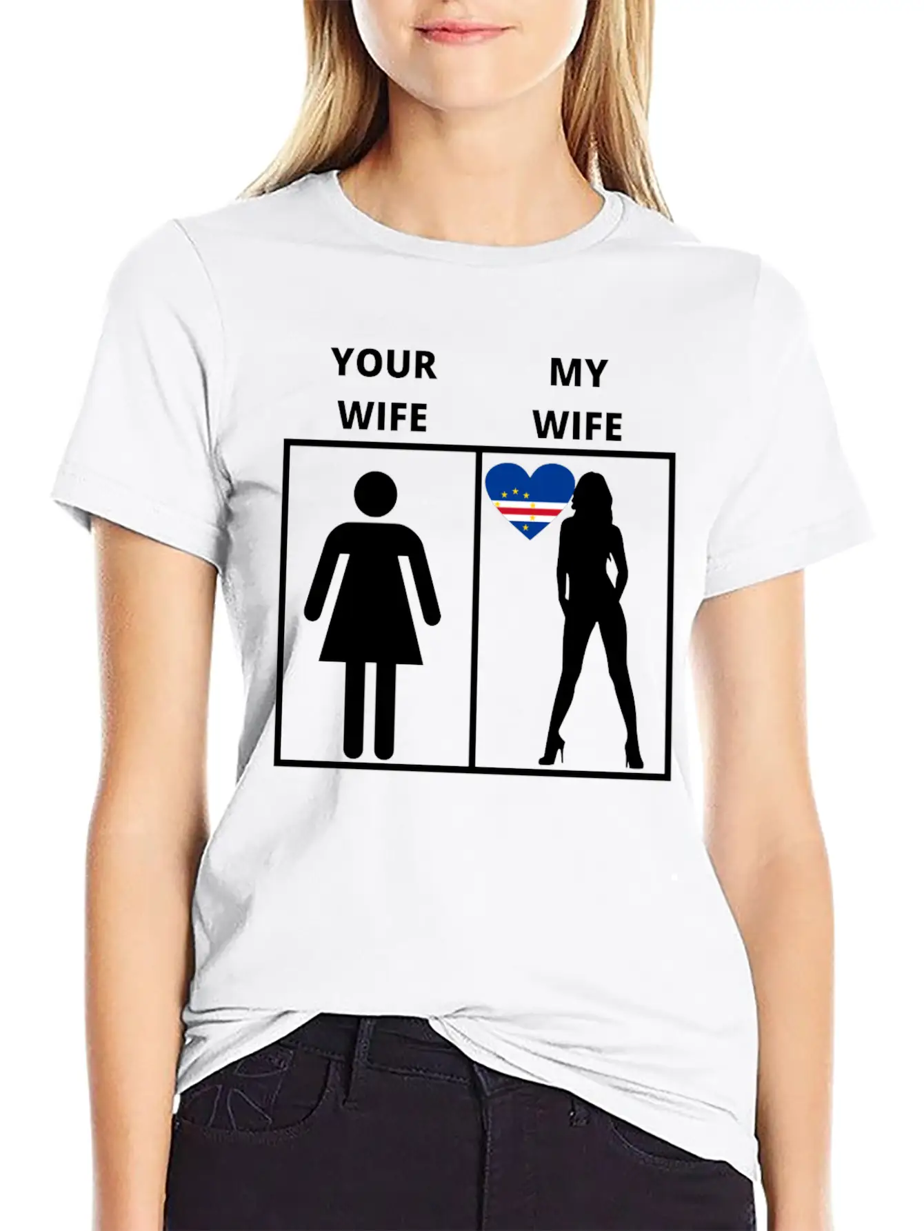 Kap Verde Geschenk My Your Wife Casual Graphic T-Shirt – Simple And Comfortable Daily Wear