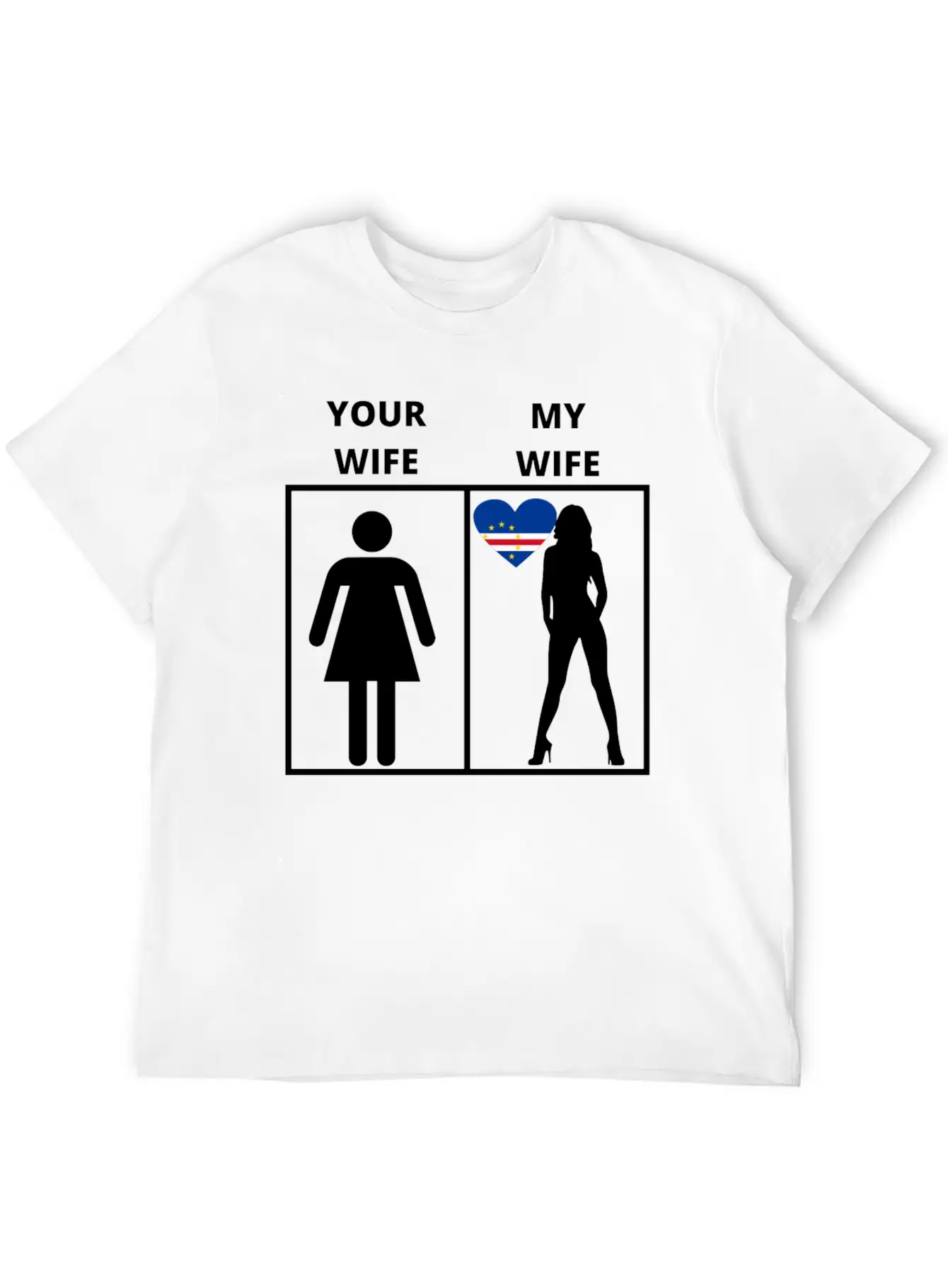 Kap Verde Geschenk My Your Wife Casual Graphic T-Shirt – Simple And Comfortable Daily Wear