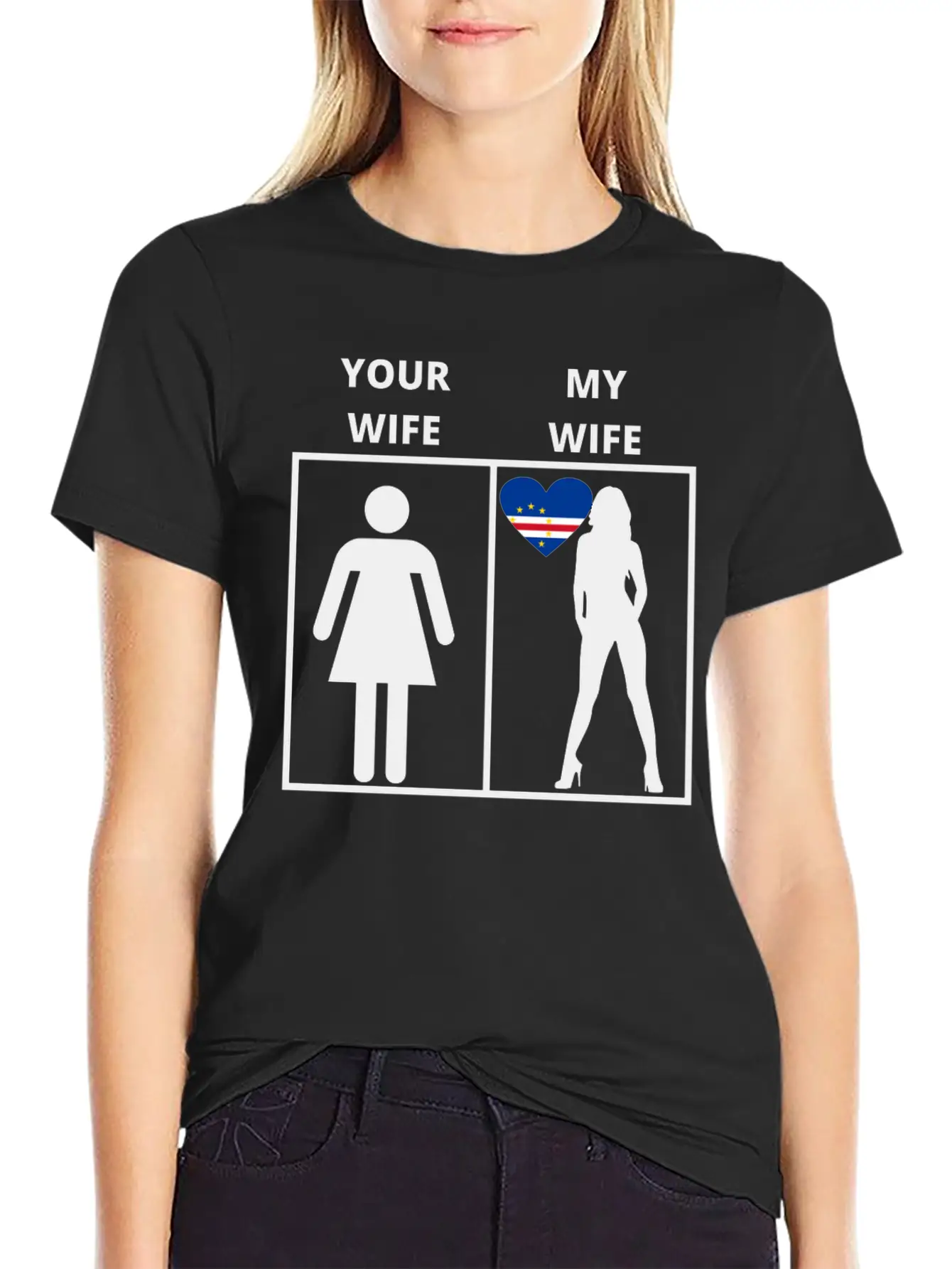 Kap Verde Geschenk My Your Wife Casual Graphic T-Shirt – Simple And Comfortable Daily Wear