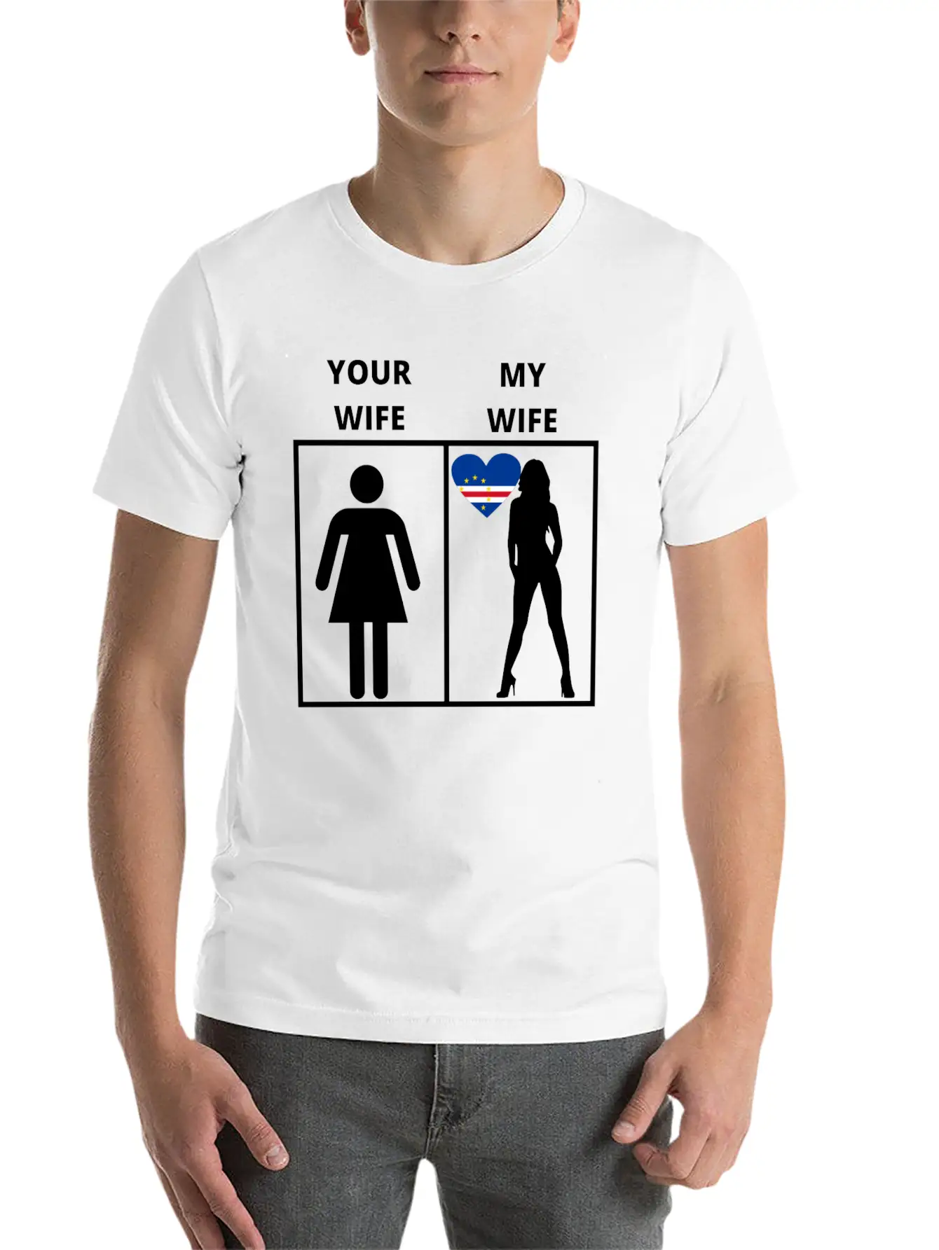 Kap Verde Geschenk My Your Wife Casual Graphic T-Shirt – Simple And Comfortable Daily Wear