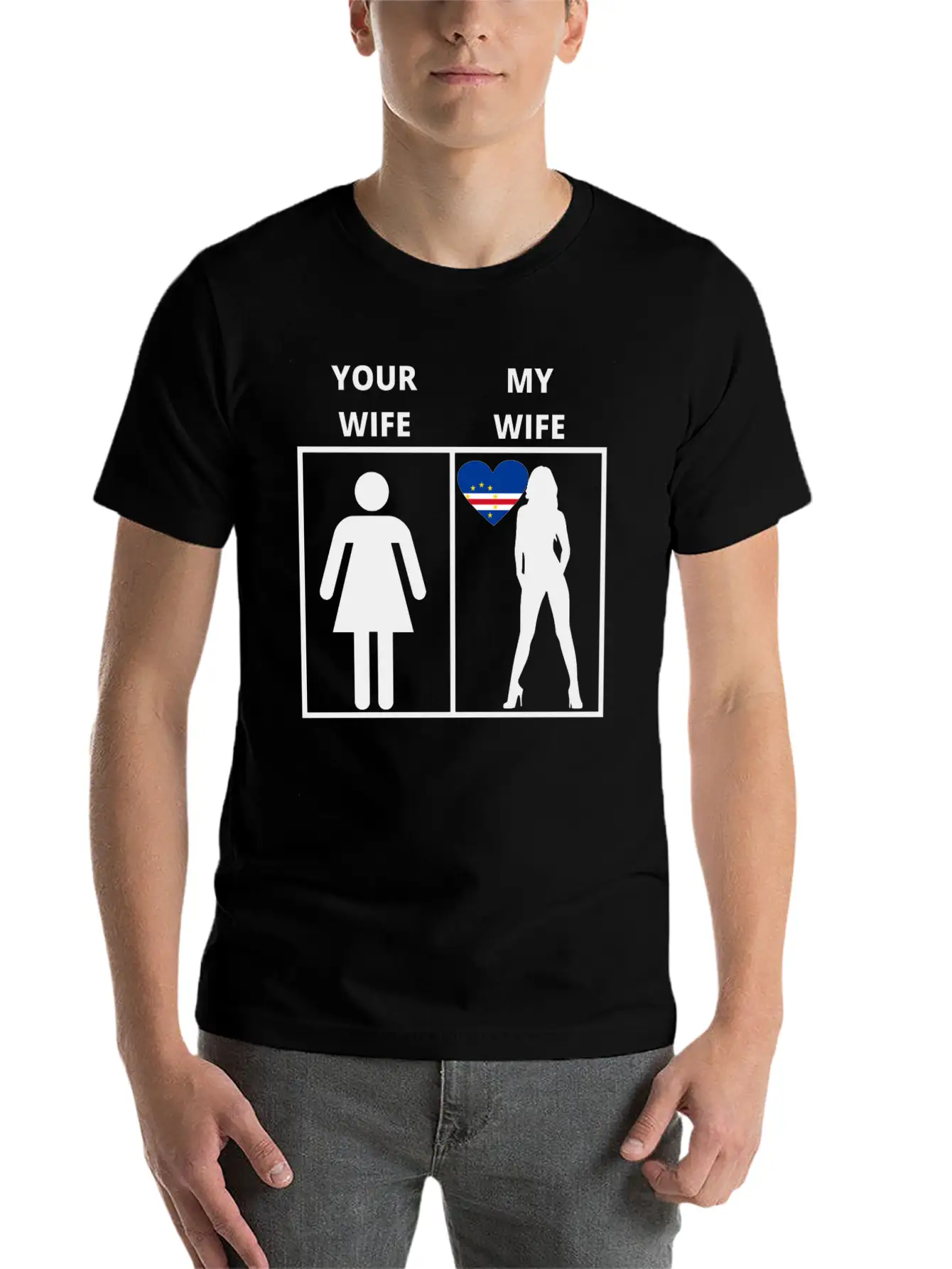 Kap Verde Geschenk My Your Wife Casual Graphic T-Shirt – Simple And Comfortable Daily Wear