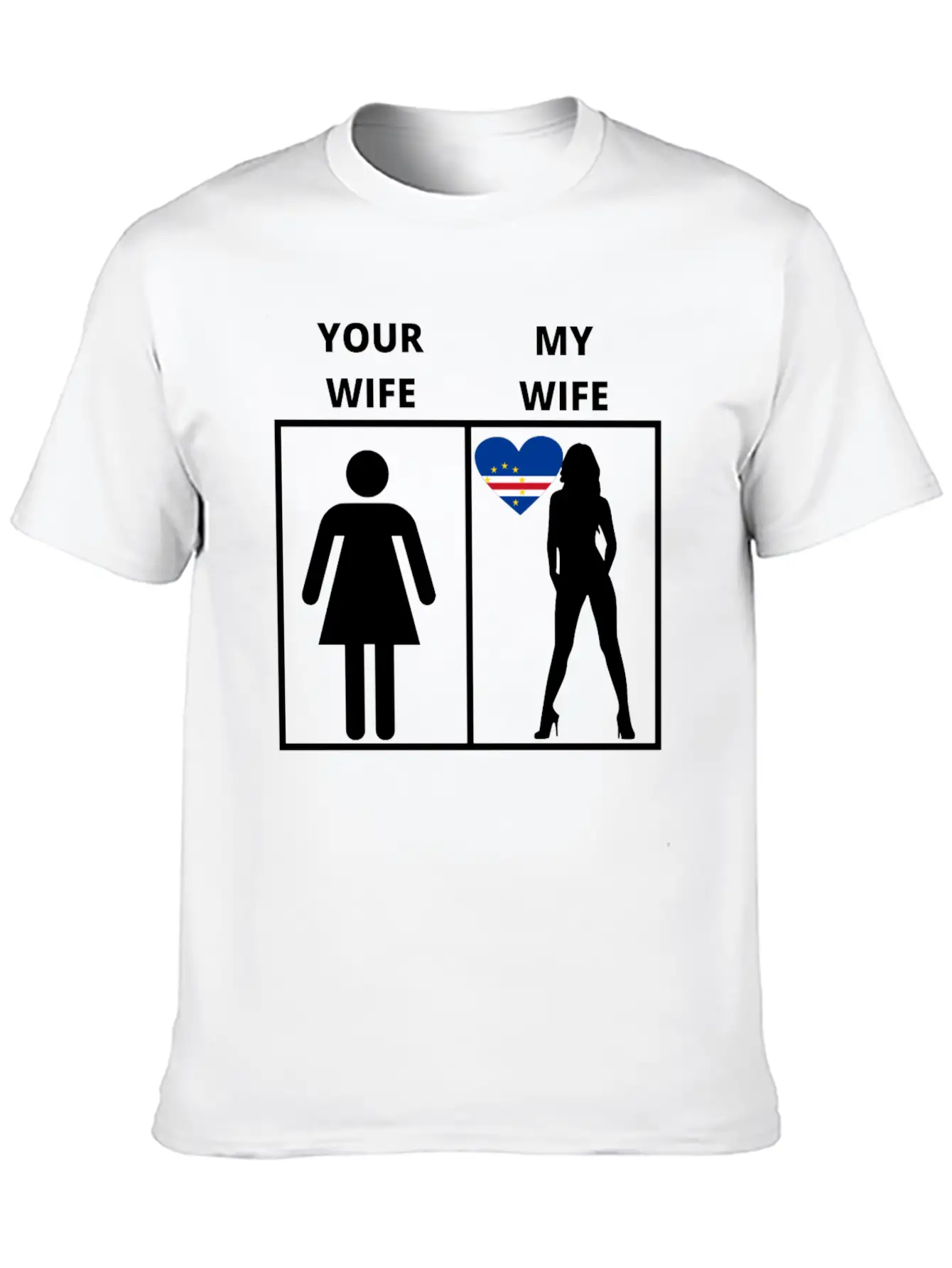 Kap Verde Geschenk My Your Wife Casual Graphic T-Shirt – Simple And Comfortable Daily Wear