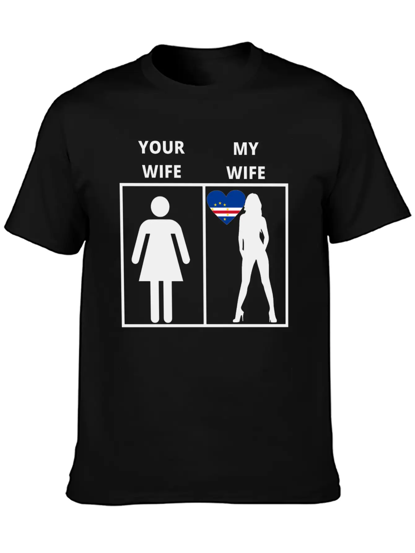 Kap Verde Geschenk My Your Wife Casual Graphic T-Shirt – Simple And Comfortable Daily Wear