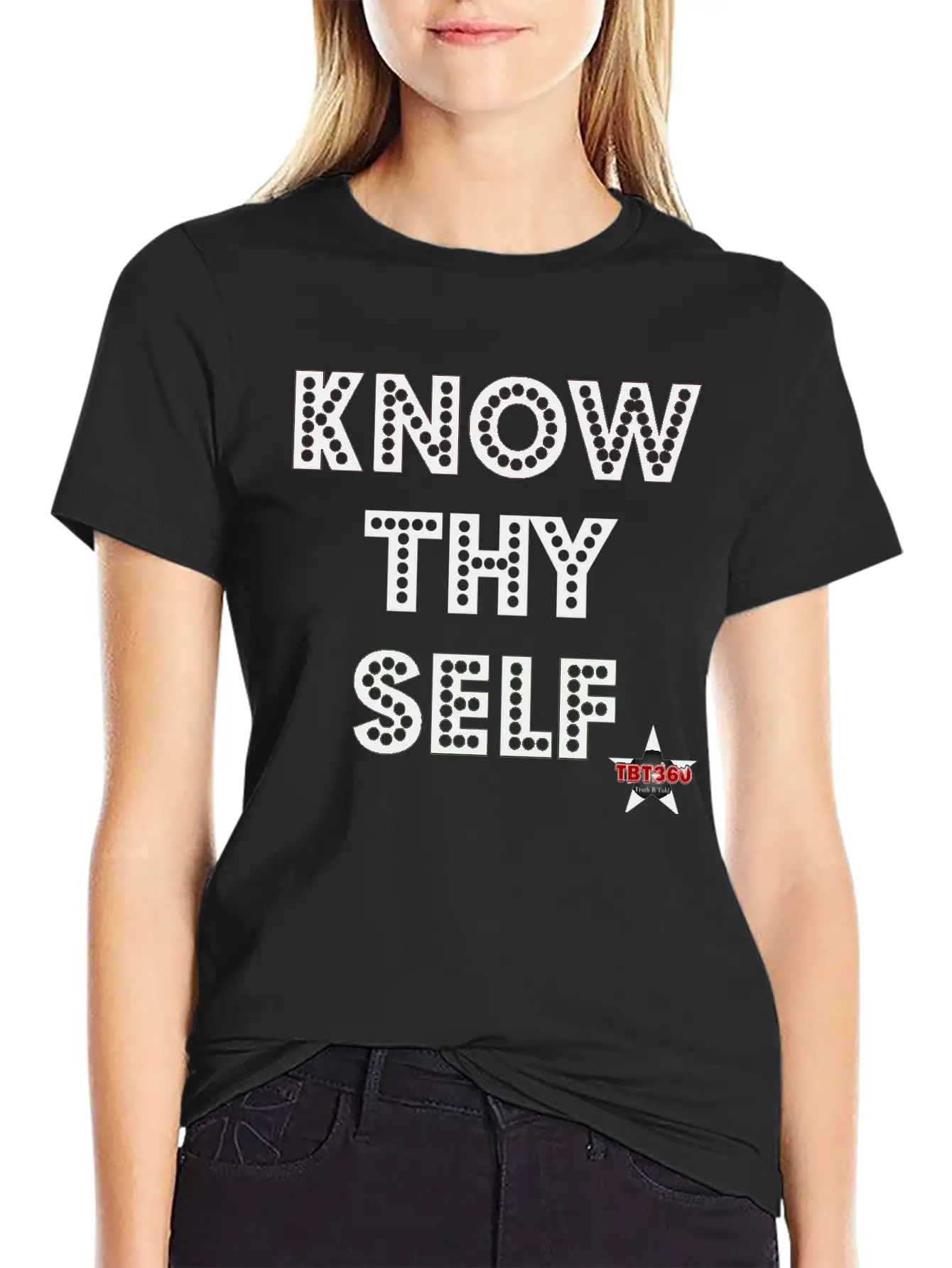 KNOW THY SELF Casual Graphic T-Shirt – Simple And Comfortable Daily Wear