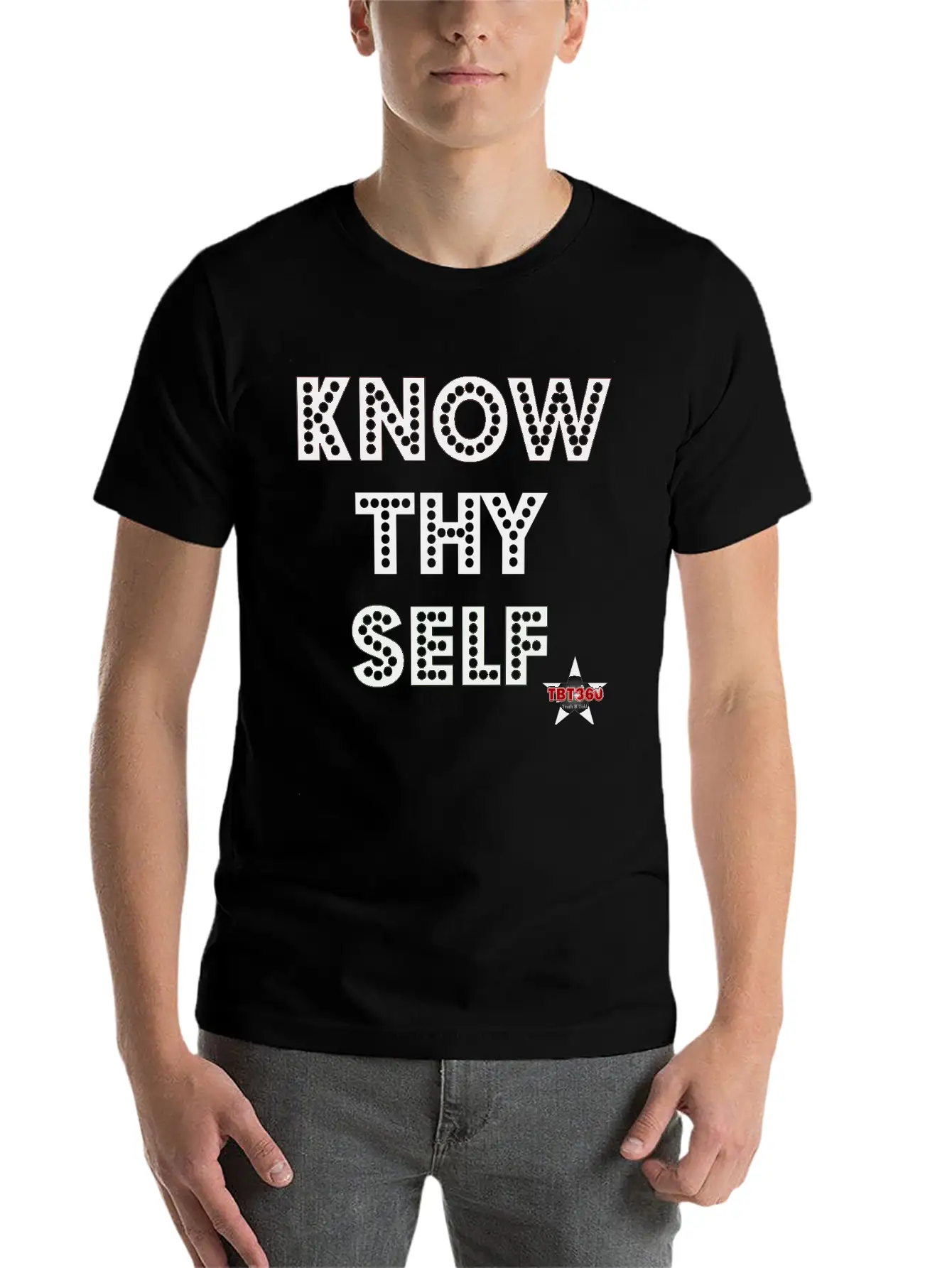 KNOW THY SELF Casual Graphic T-Shirt – Simple And Comfortable Daily Wear
