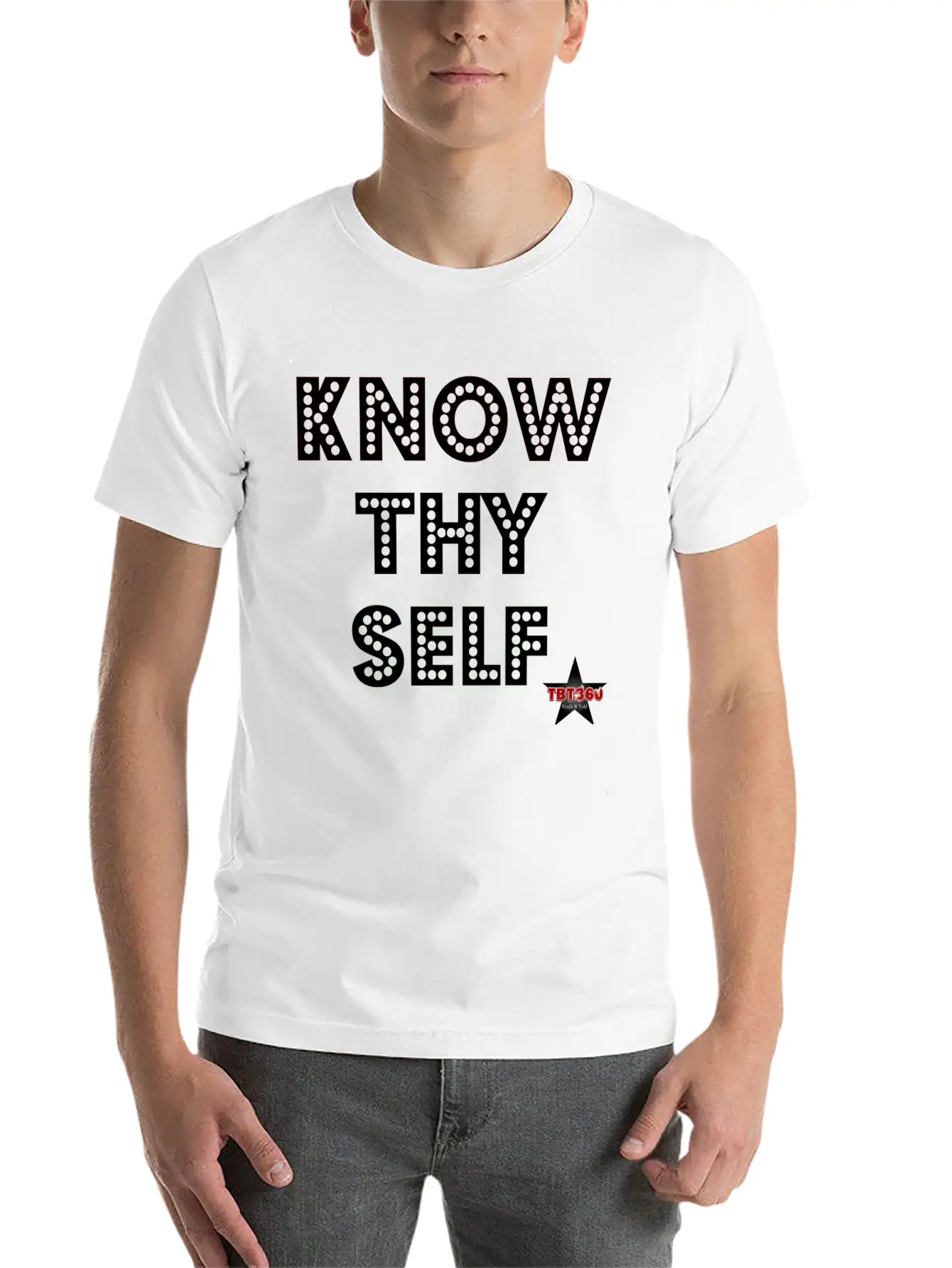 KNOW THY SELF Casual Graphic T-Shirt – Simple And Comfortable Daily Wear