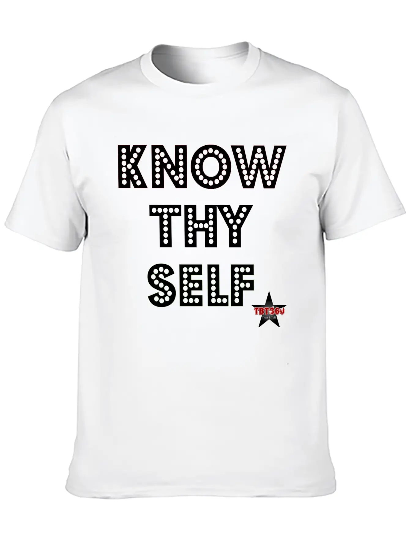 KNOW THY SELF Casual Graphic T-Shirt – Simple And Comfortable Daily Wear