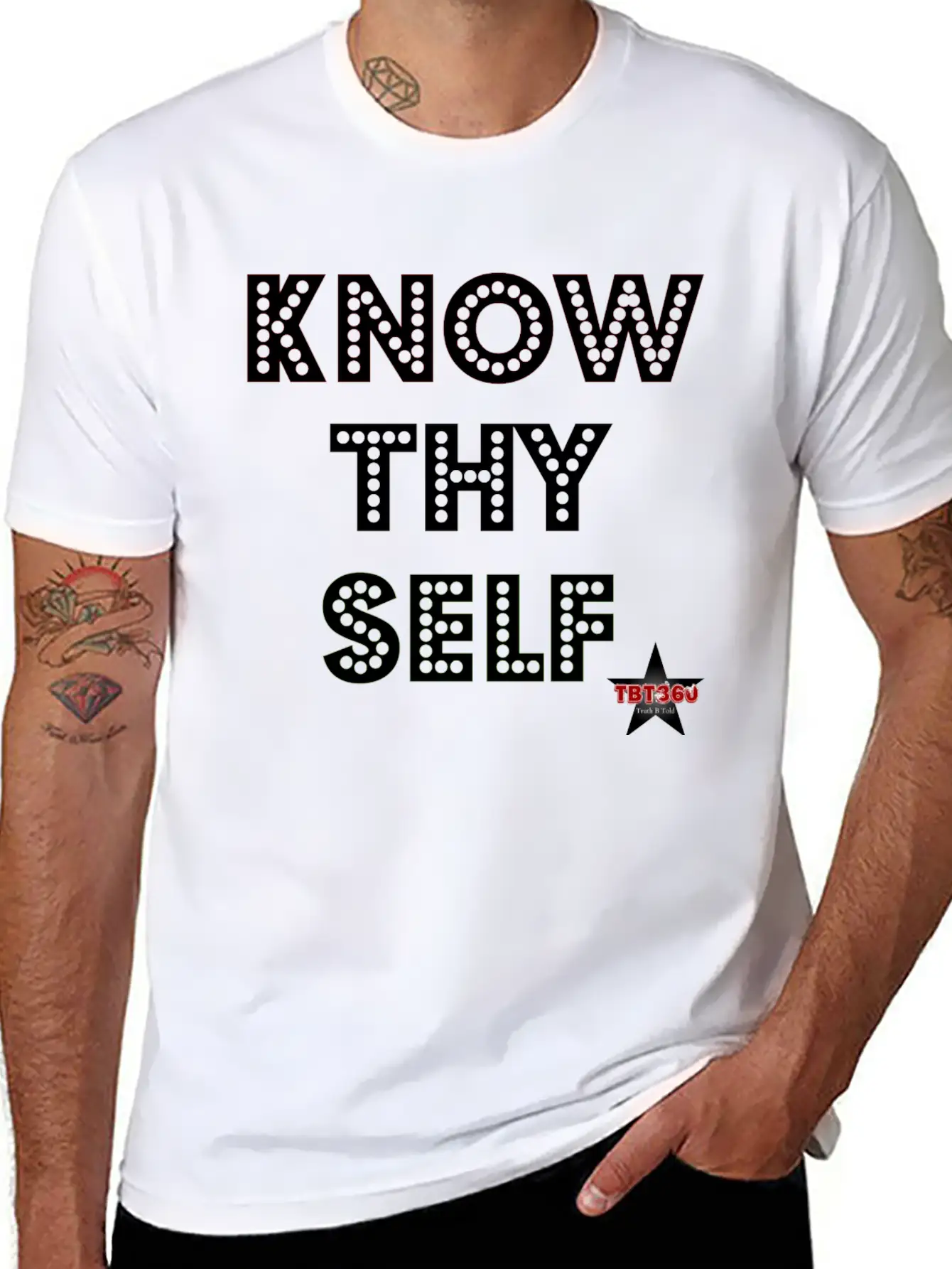 KNOW THY SELF Casual Graphic T-Shirt – Simple And Comfortable Daily Wear