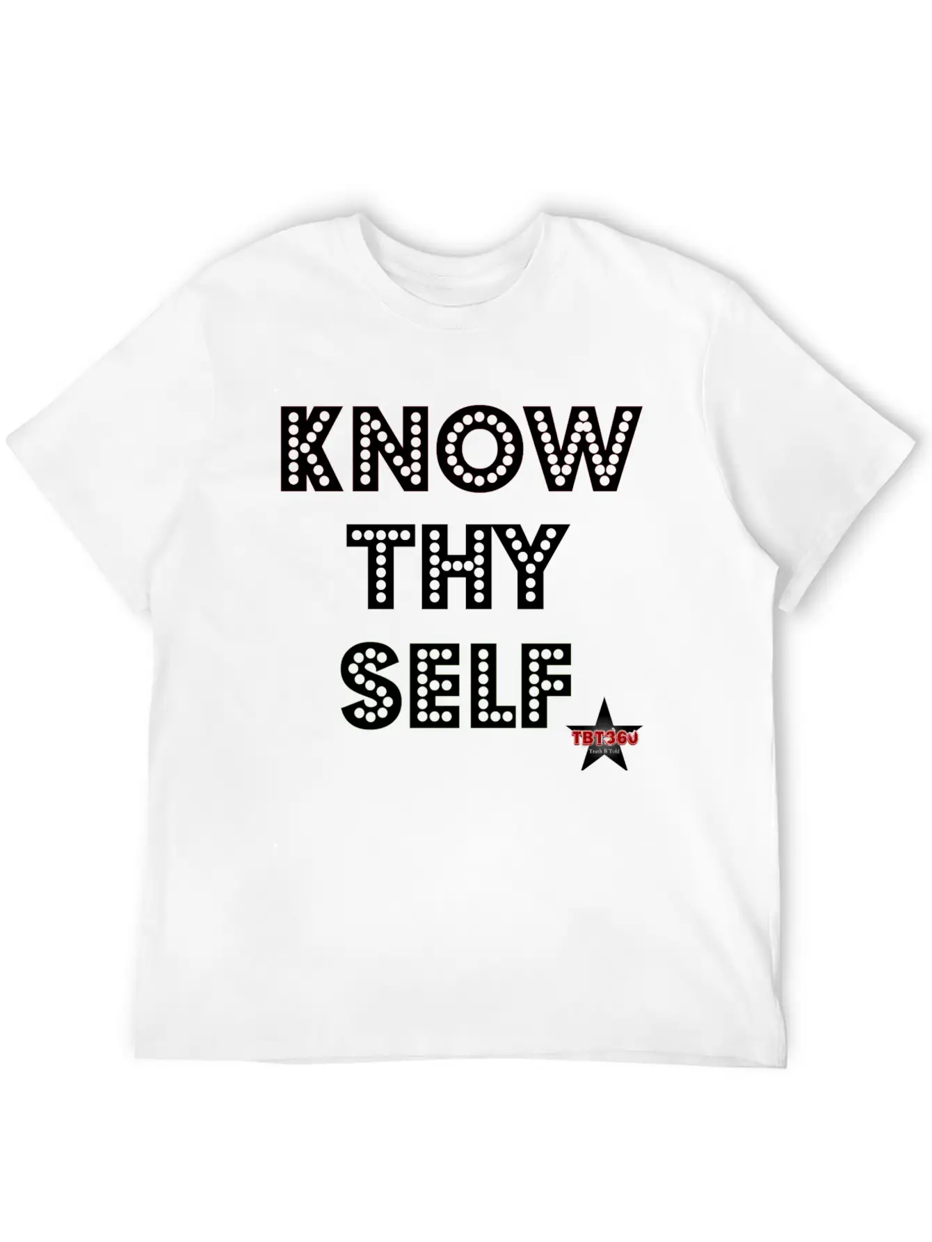 KNOW THY SELF Casual Graphic T-Shirt – Simple And Comfortable Daily Wear