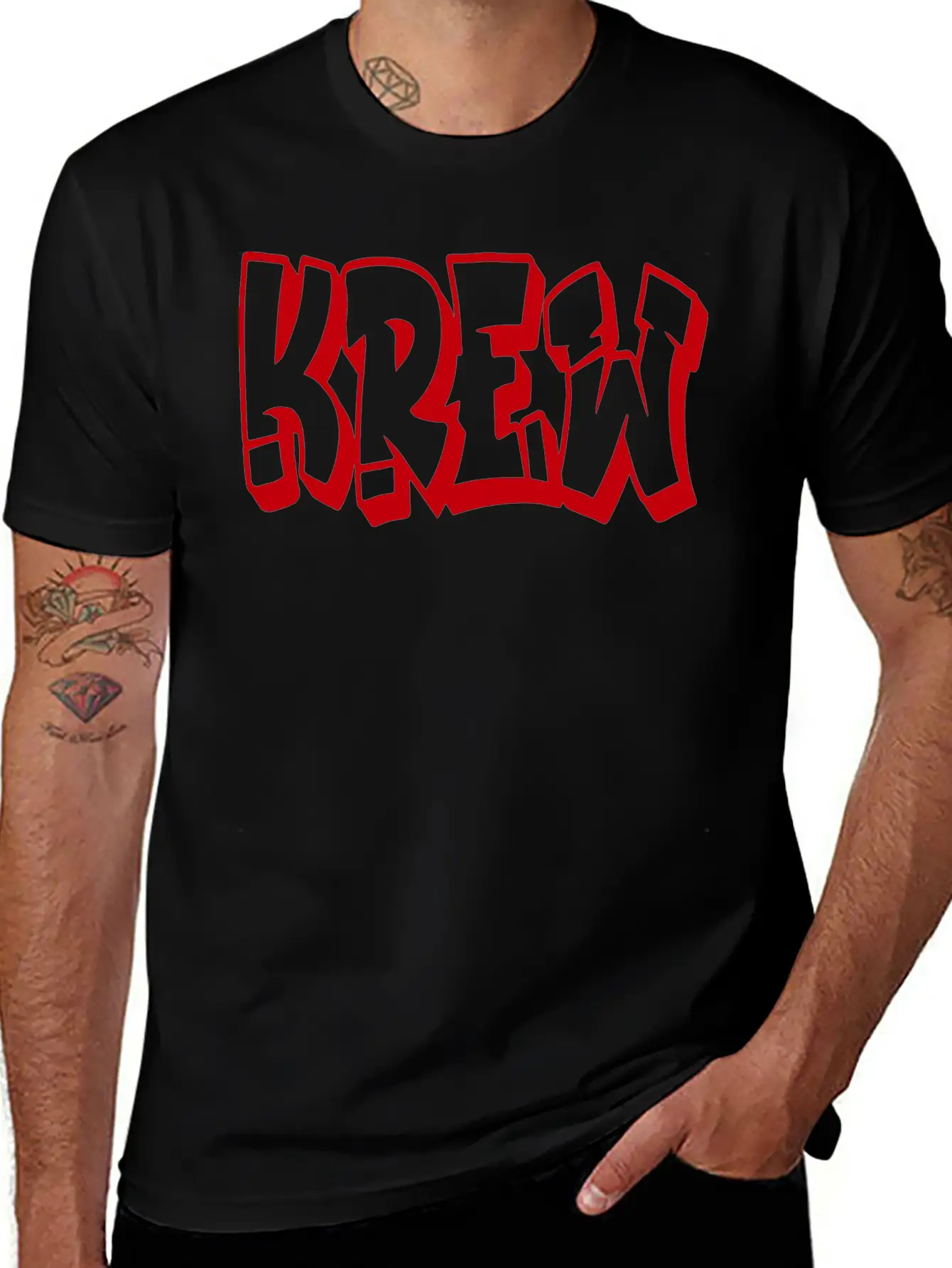 Krew Casual Graphic T-Shirt – Simple And Comfortable Daily Wear