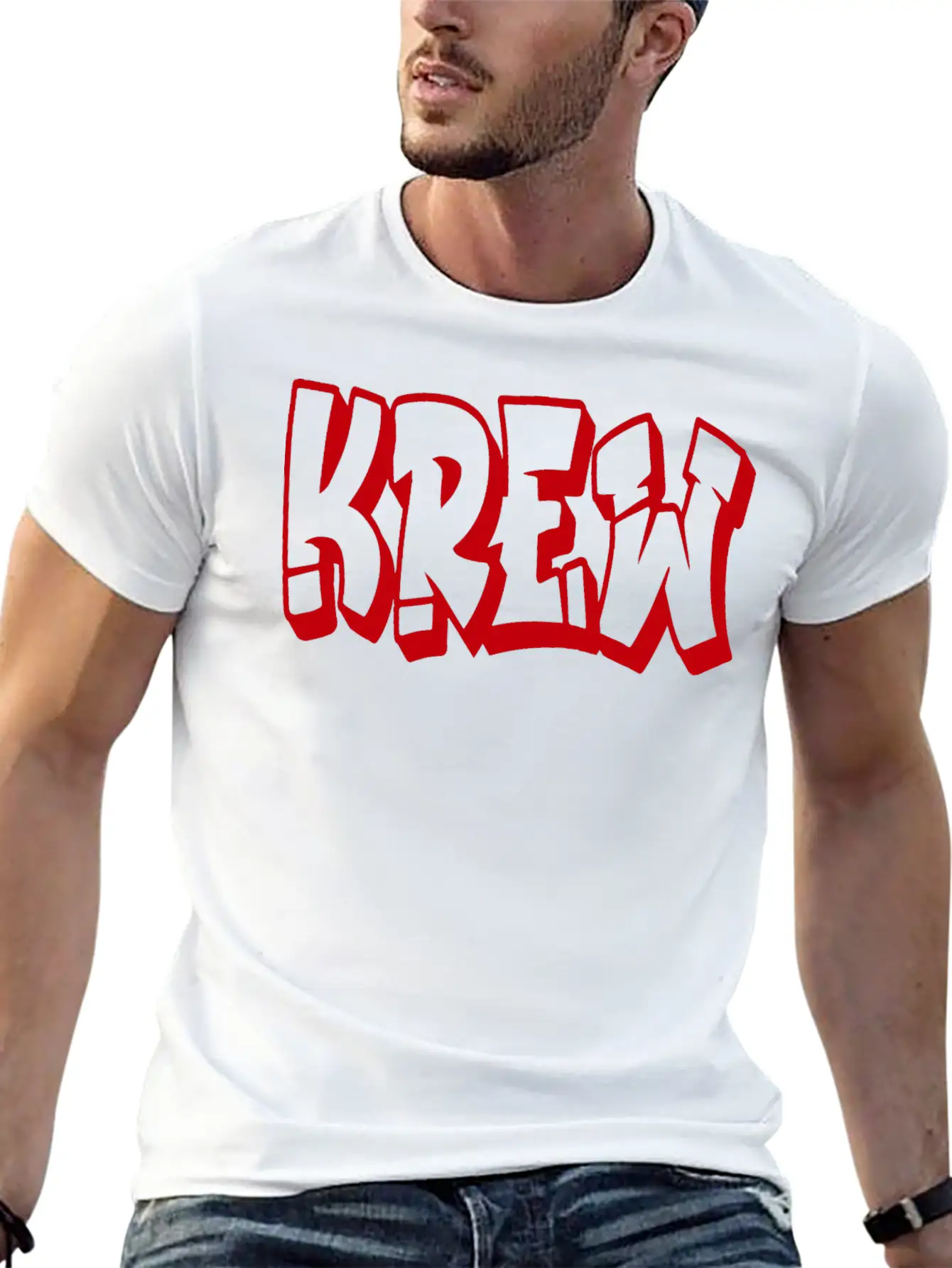 Krew Casual Graphic T-Shirt – Simple And Comfortable Daily Wear