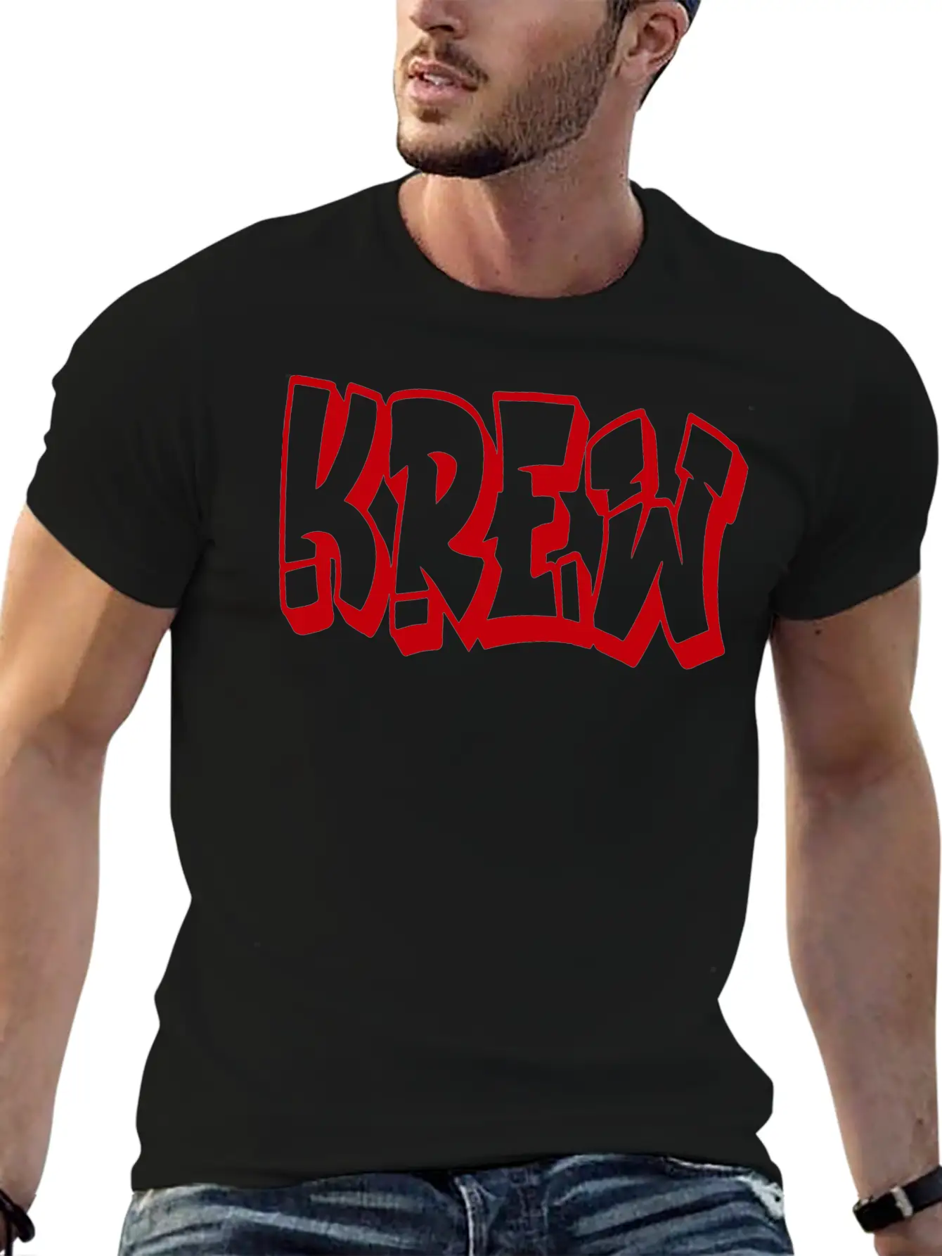 Krew Casual Graphic T-Shirt – Simple And Comfortable Daily Wear