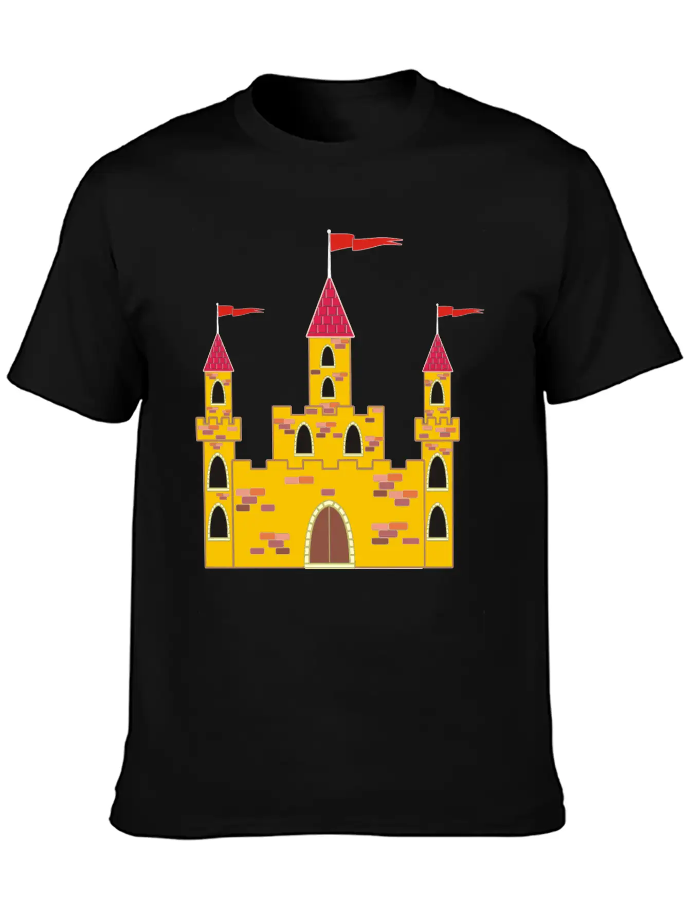 Krone Crown Koenig King Castle Schloss Tower Burg1 Casual Graphic T-Shirt – Simple And Comfortable Daily Wear