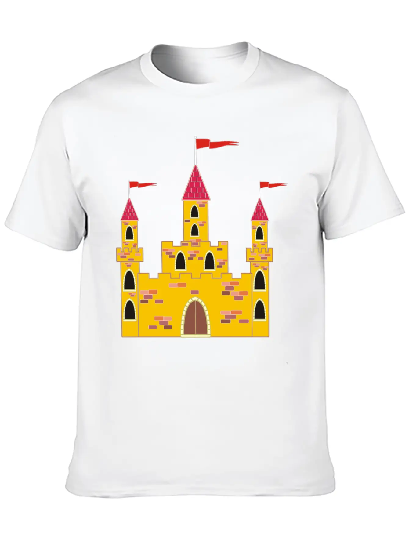 Krone Crown Koenig King Castle Schloss Tower Burg1 Casual Graphic T-Shirt – Simple And Comfortable Daily Wear
