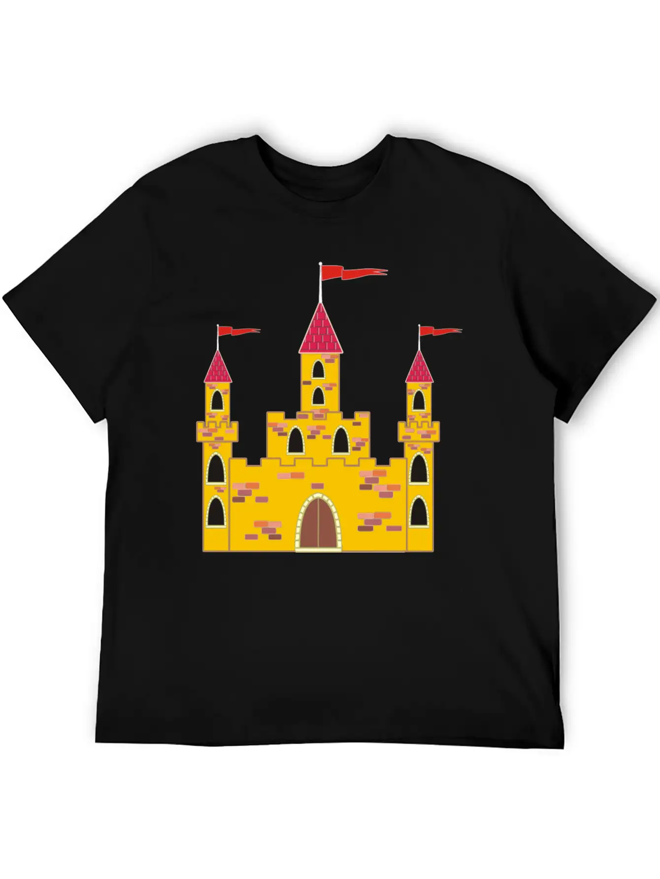 Krone Crown Koenig King Castle Schloss Tower Burg1 Casual Graphic T-Shirt – Simple And Comfortable Daily Wear