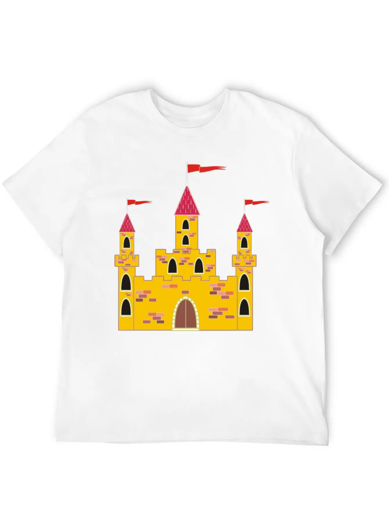 Krone Crown Koenig King Castle Schloss Tower Burg1 Casual Graphic T-Shirt – Simple And Comfortable Daily Wear