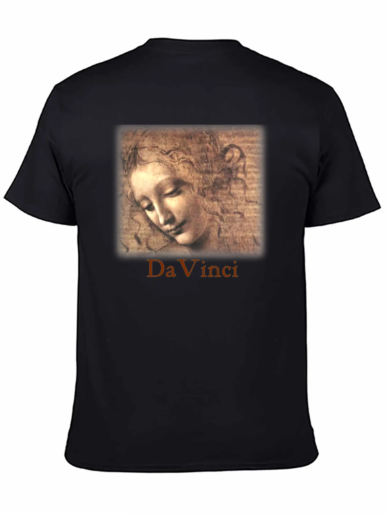 Leonardo_davinci__woman Casual Graphic T-Shirt – Simple And Comfortable Daily Wear