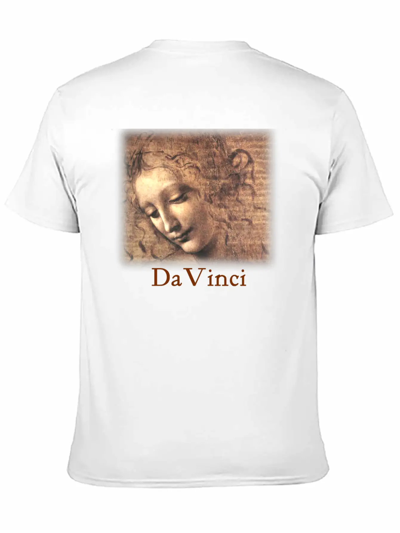 Leonardo_davinci__woman Casual Graphic T-Shirt – Simple And Comfortable Daily Wear