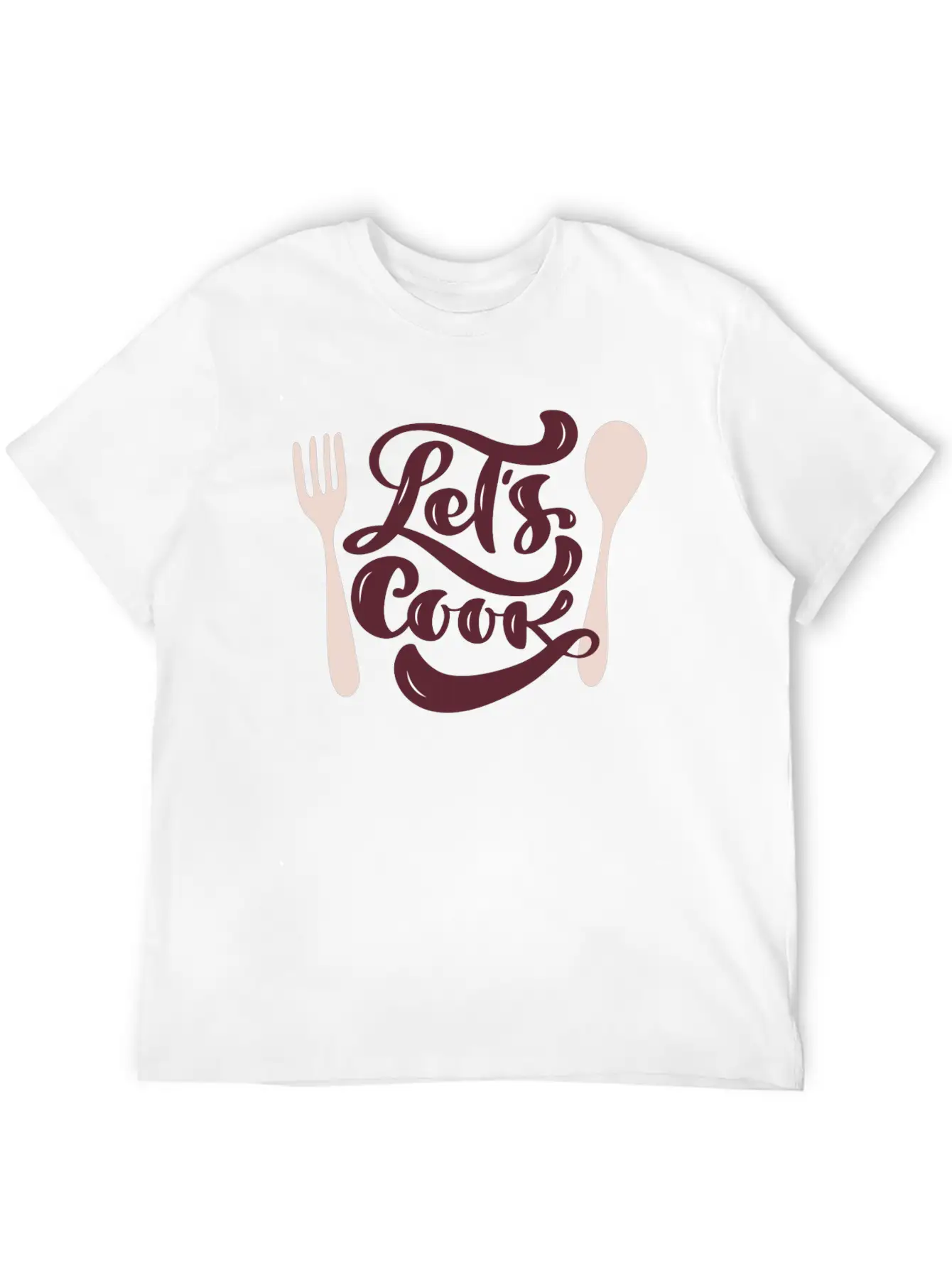 Let's Cook Casual Graphic T-Shirt – Simple And Comfortable Daily Wear