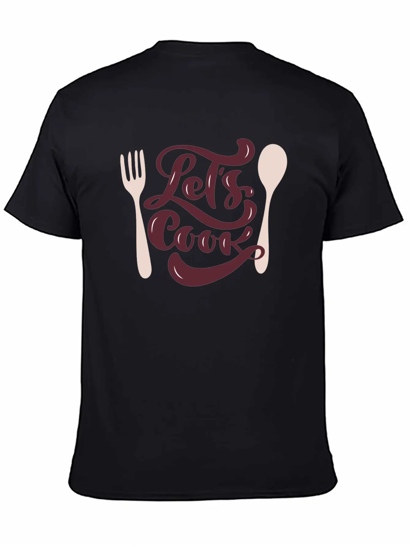 Let's Cook Casual Graphic T-Shirt – Simple And Comfortable Daily Wear