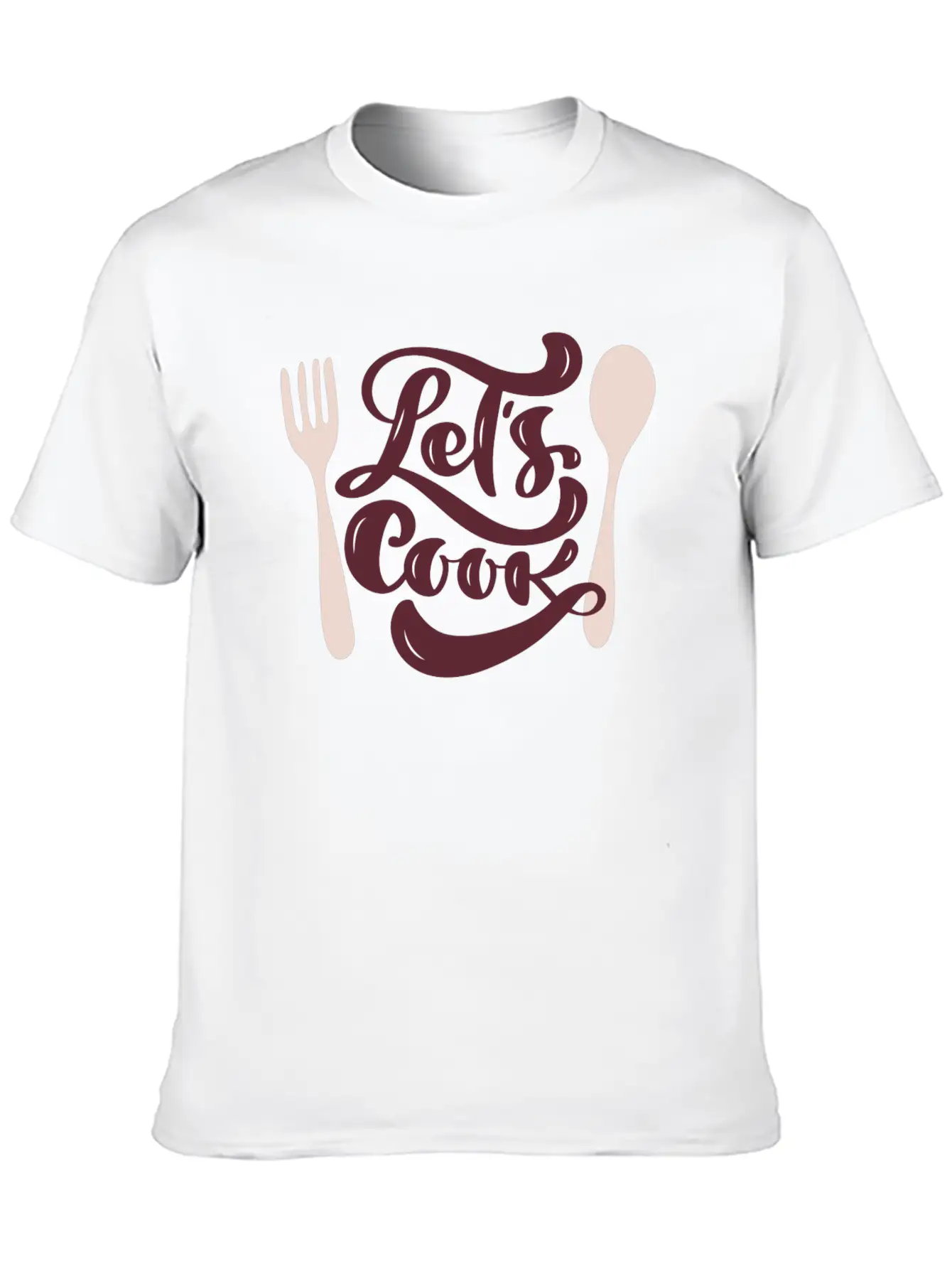 Let's Cook Casual Graphic T-Shirt – Simple And Comfortable Daily Wear