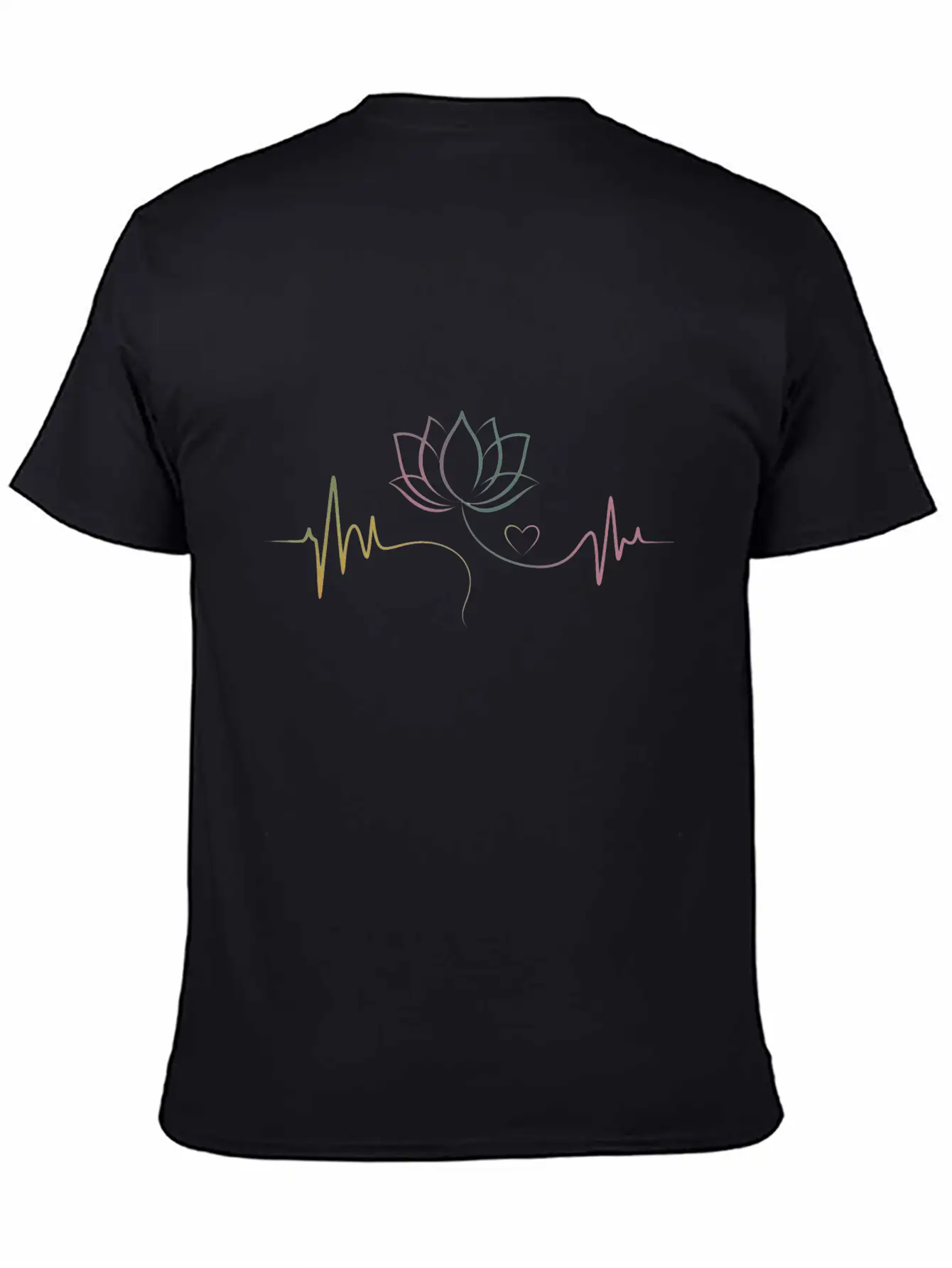 Life Balance: Lotus & Heartbeat Classic Cotton Tee – Unisex Comfort For Any Season