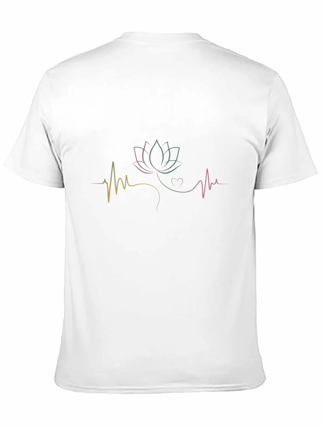 Life Balance: Lotus & Heartbeat Classic Cotton Tee – Unisex Comfort For Any Season