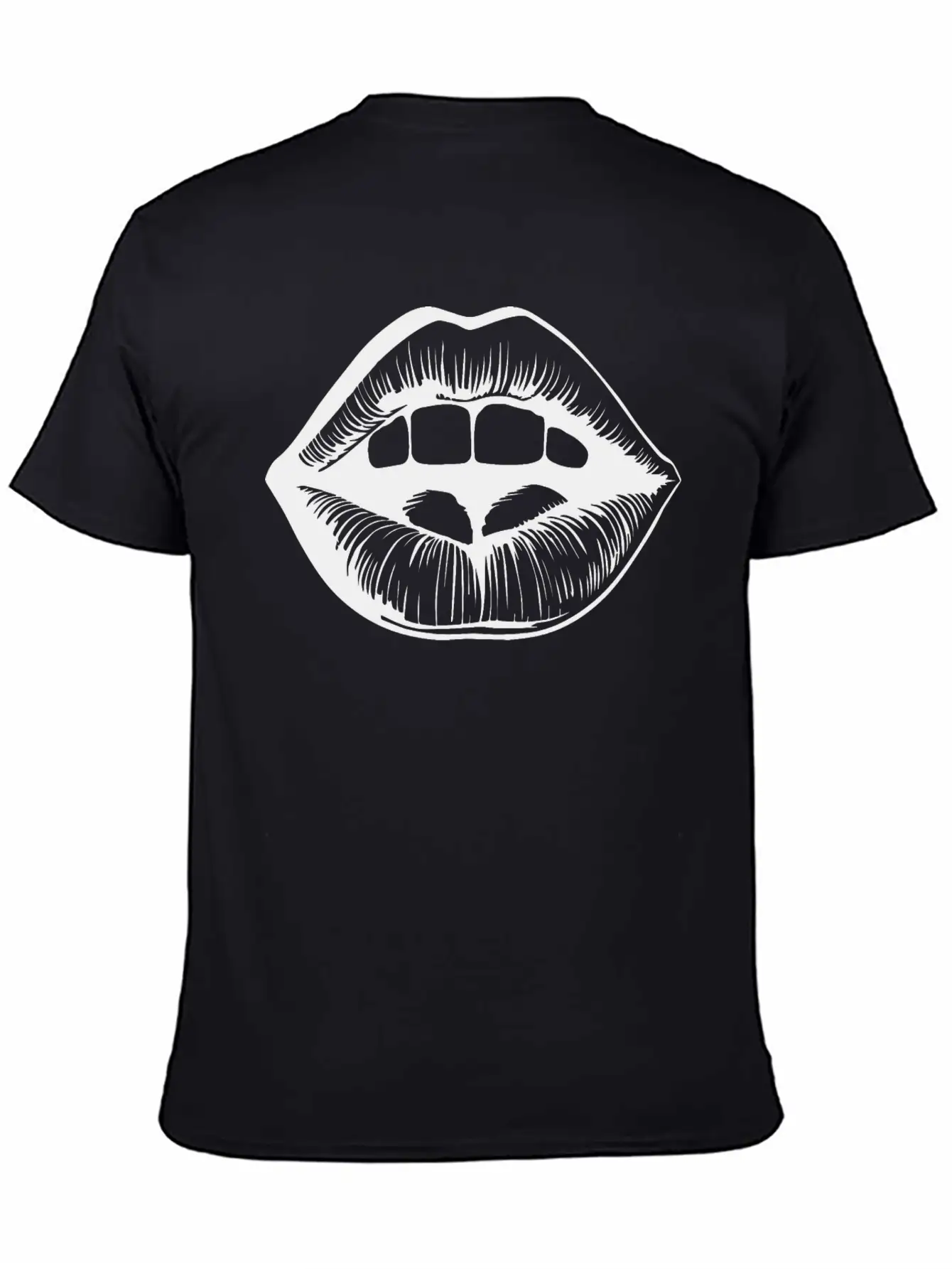 Lips Kissing Mouth Smooch Casual Graphic T-Shirt – Simple And Comfortable Daily Wear