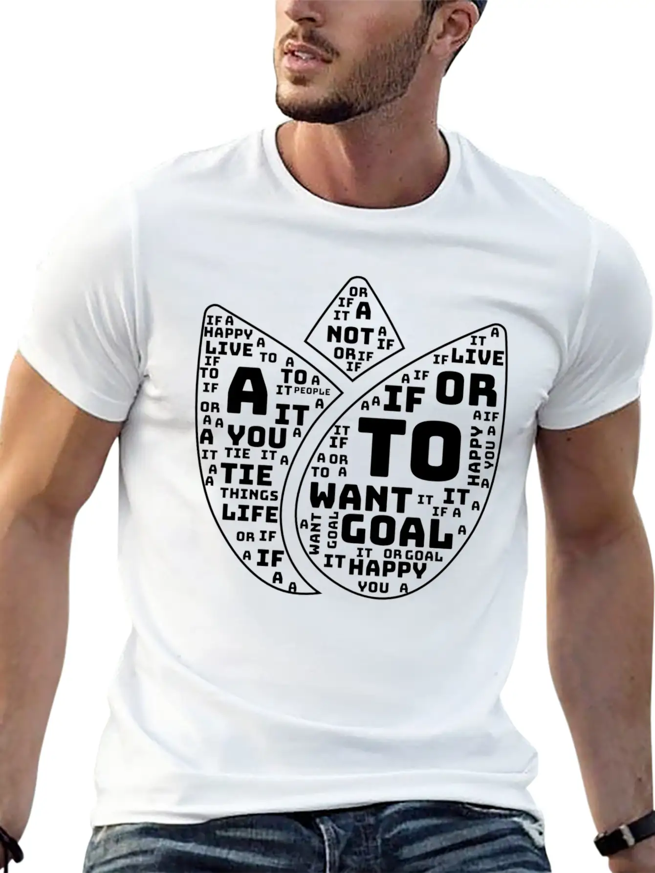 Live A Happy. Motivational Quote Classic Cotton Tee – Unisex Comfort For Any Season