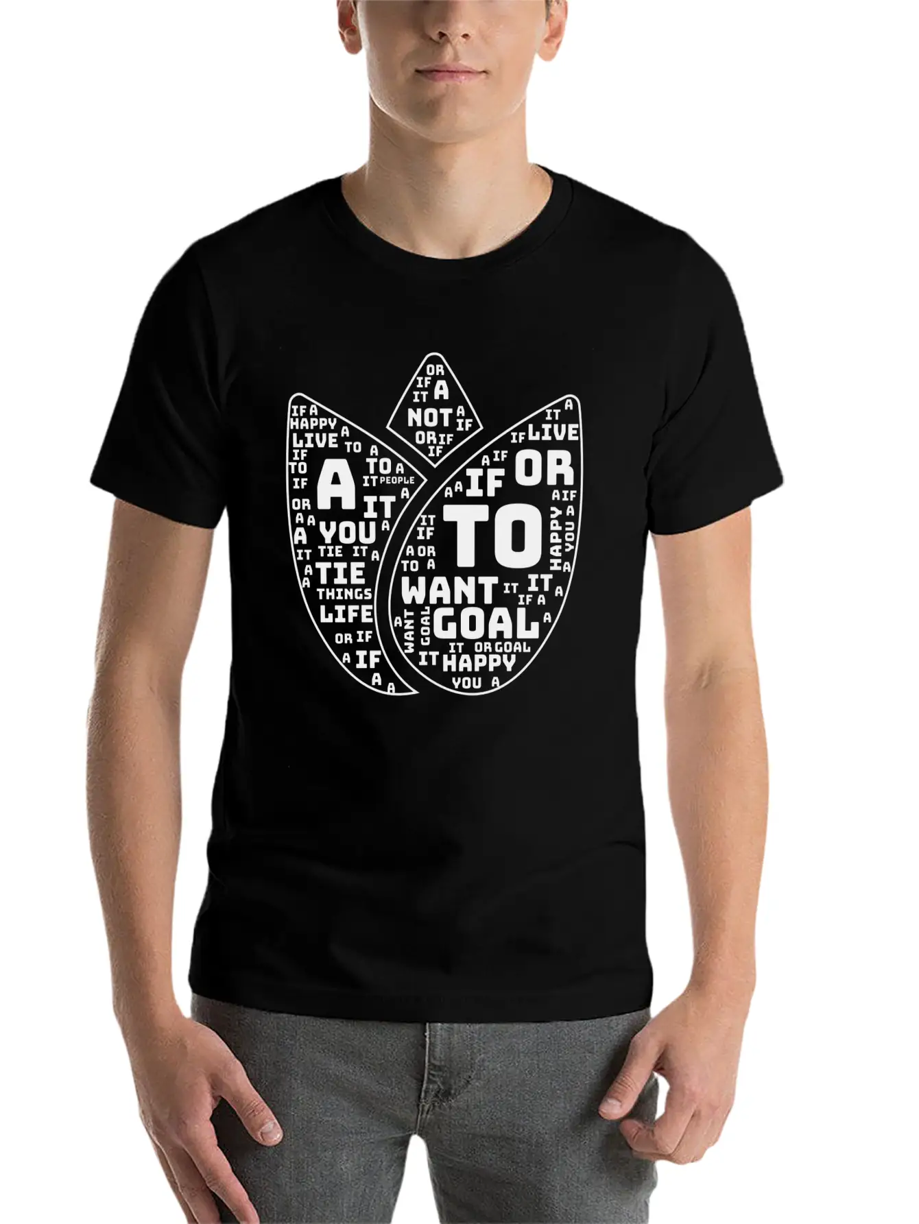 Live A Happy. Motivational Quote Classic Cotton Tee – Unisex Comfort For Any Season