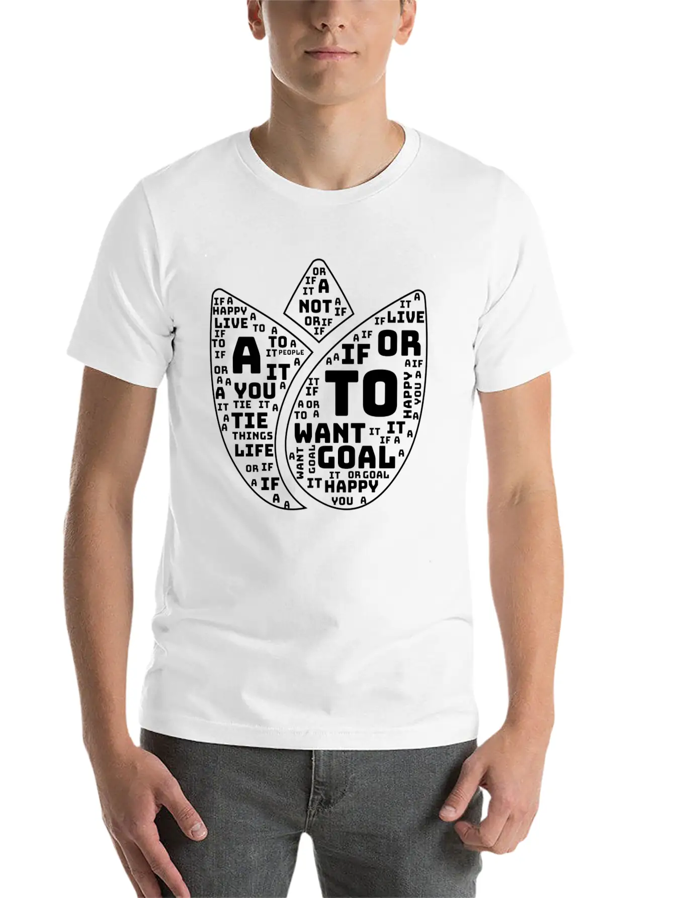 Live A Happy. Motivational Quote Classic Cotton Tee – Unisex Comfort For Any Season