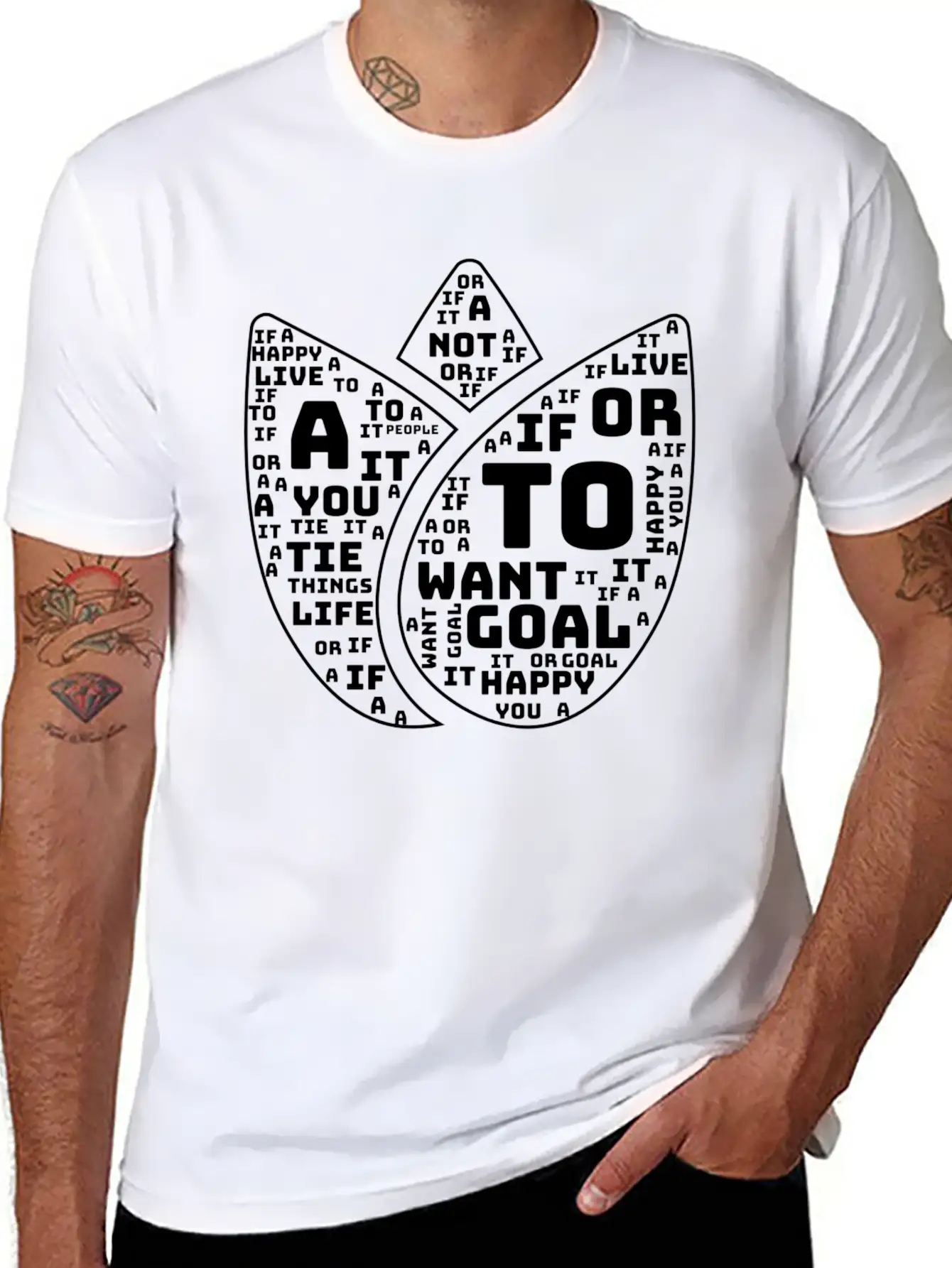 Live A Happy. Motivational Quote Classic Cotton Tee – Unisex Comfort For Any Season