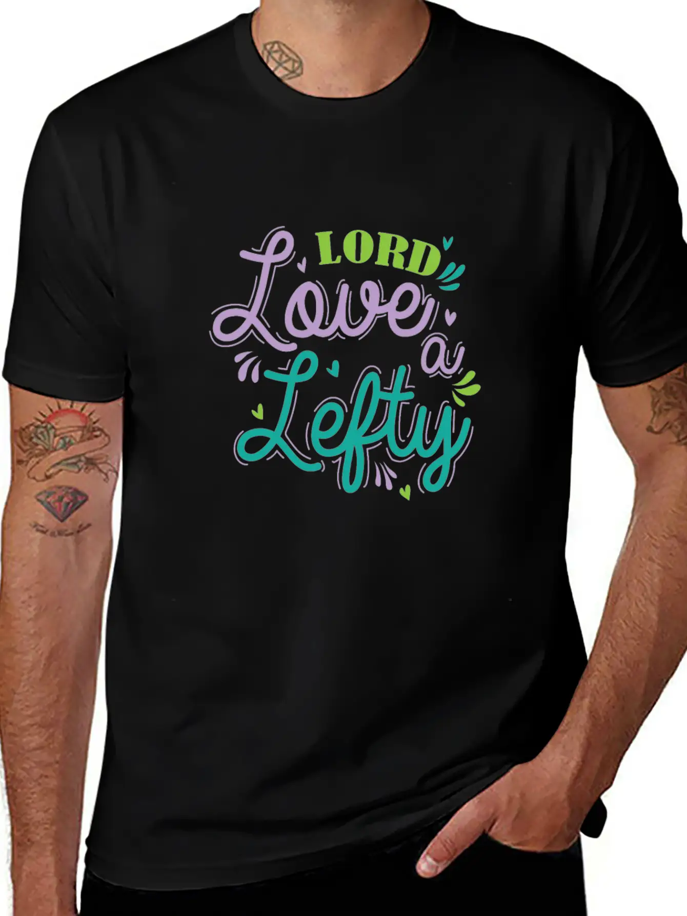Lord Love A Lefty Write Lefty Casual Graphic T-Shirt – Simple And Comfortable Daily Wear