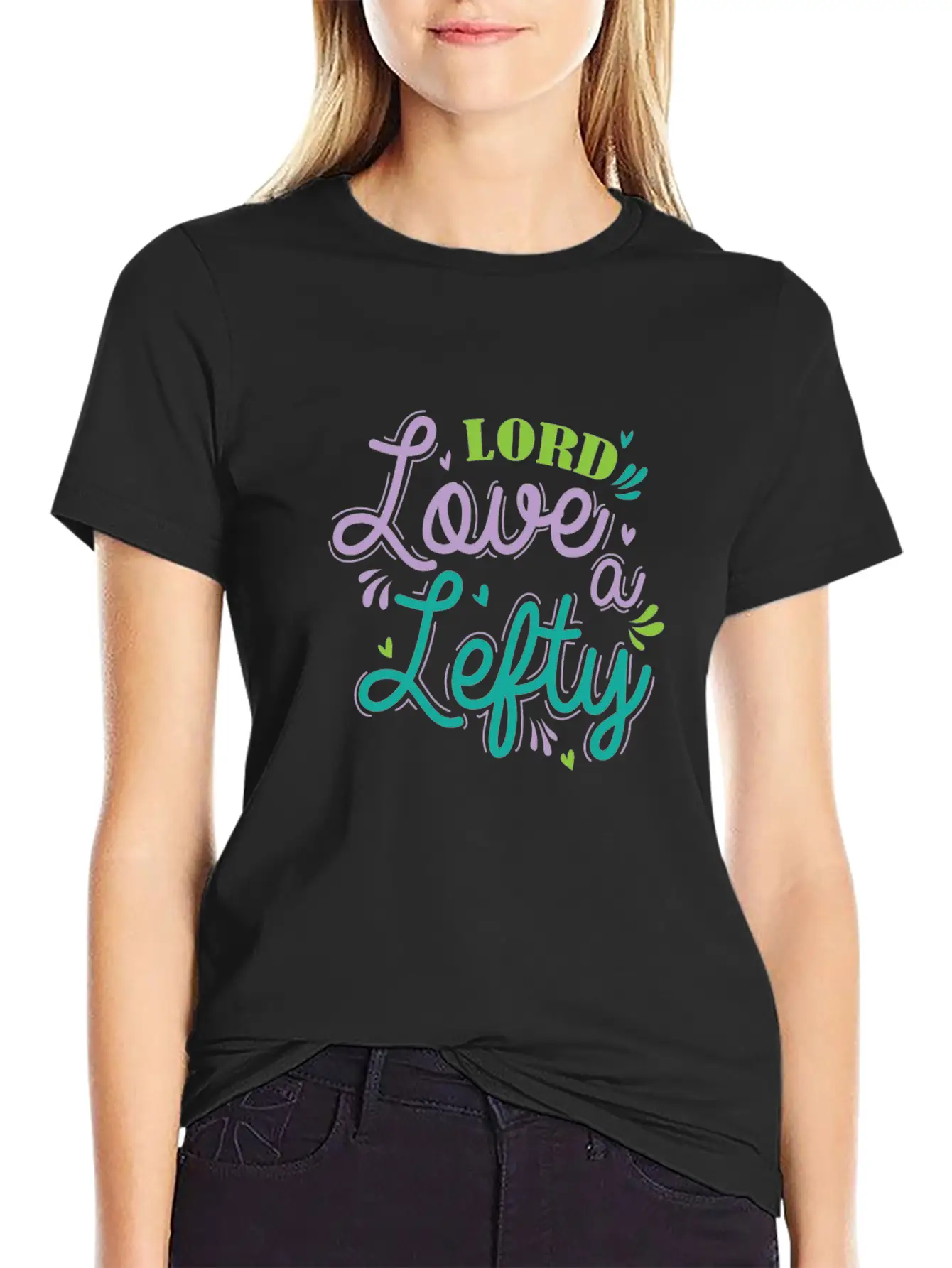 Lord Love A Lefty Write Lefty Casual Graphic T-Shirt – Simple And Comfortable Daily Wear
