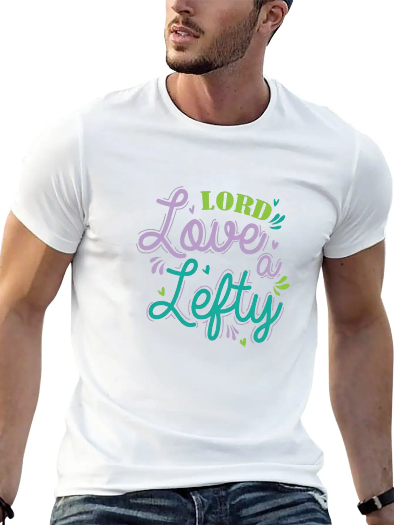 Lord Love A Lefty Write Lefty Casual Graphic T-Shirt – Simple And Comfortable Daily Wear
