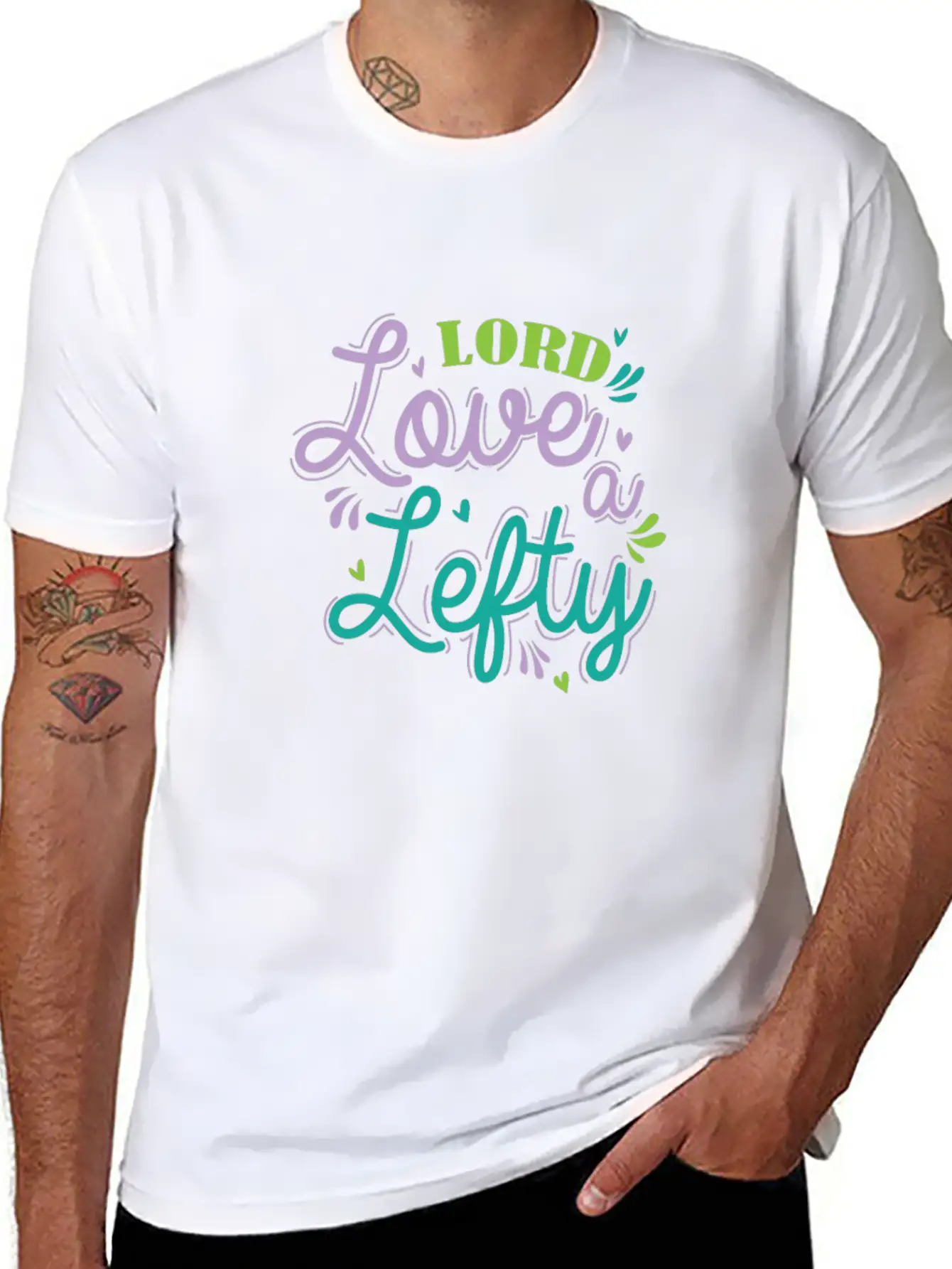 Lord Love A Lefty Write Lefty Casual Graphic T-Shirt – Simple And Comfortable Daily Wear