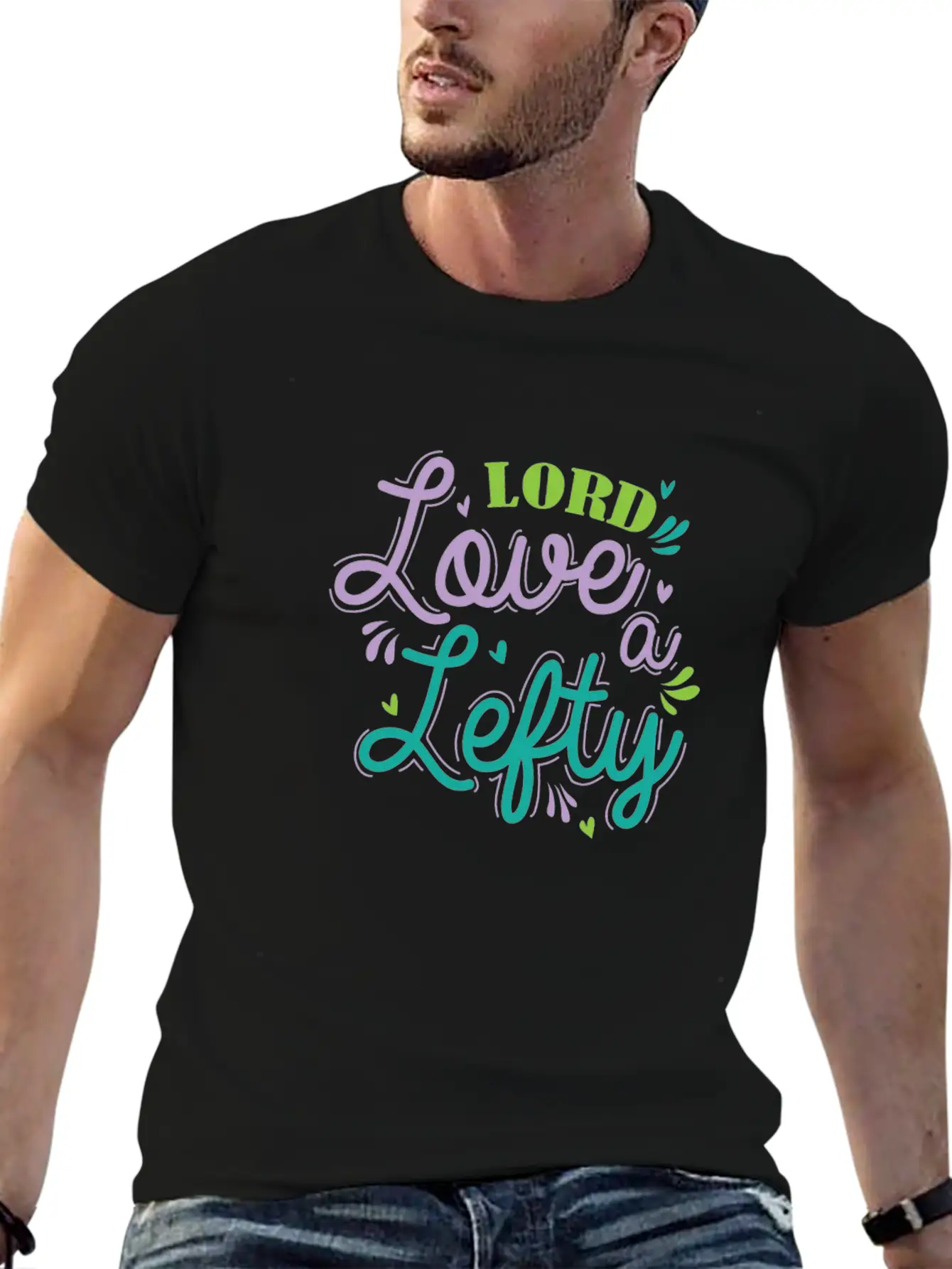 Lord Love A Lefty Write Lefty Casual Graphic T-Shirt – Simple And Comfortable Daily Wear