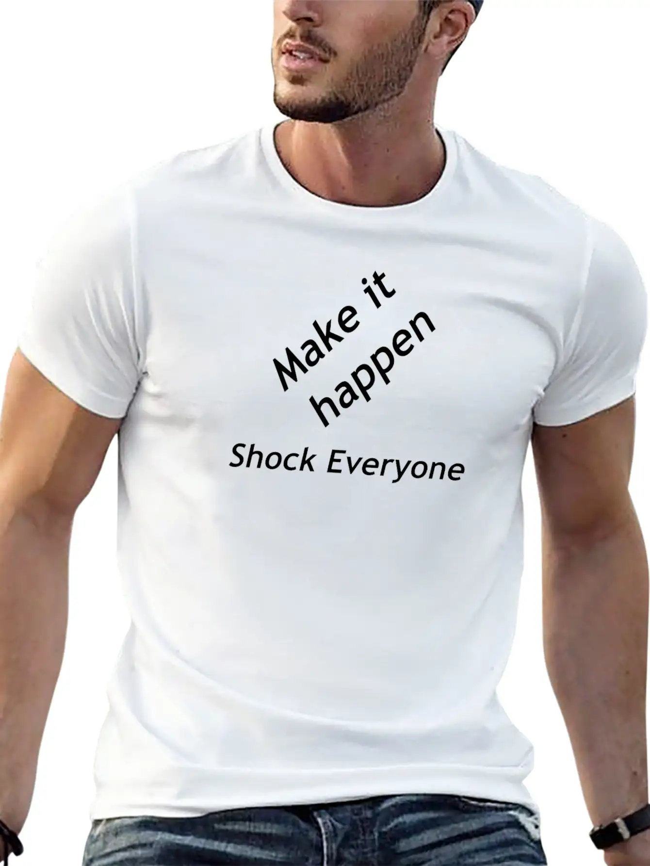 Make It Happen Classic Cotton Tee – Unisex Comfort For Any Season