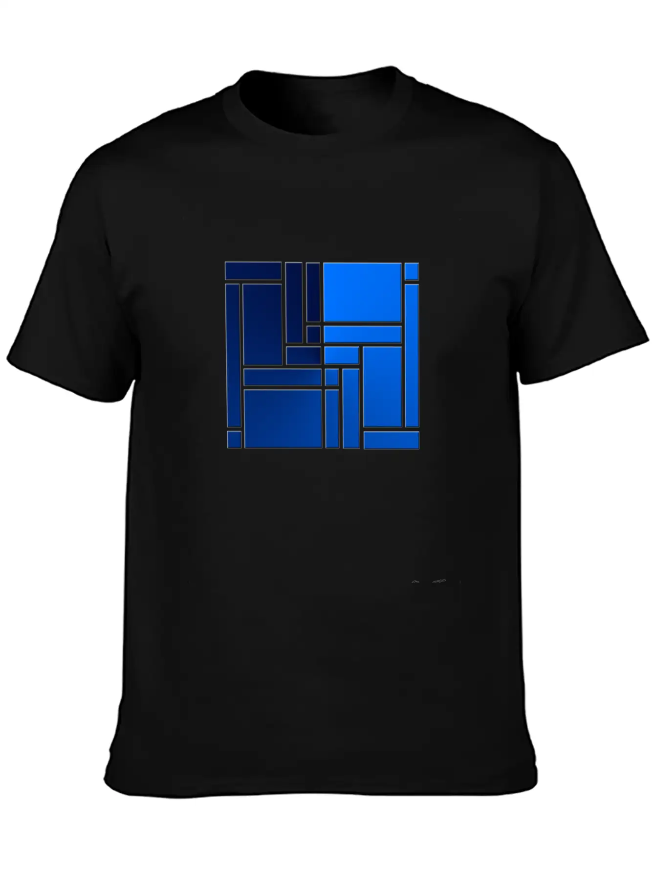 Maze-blue Casual Graphic T-Shirt – Simple And Comfortable Daily Wear