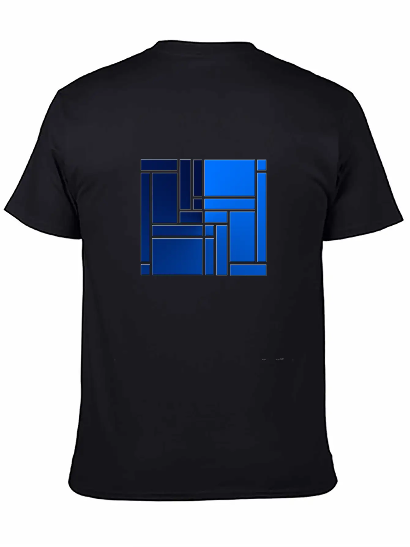 Maze-blue Casual Graphic T-Shirt – Simple And Comfortable Daily Wear