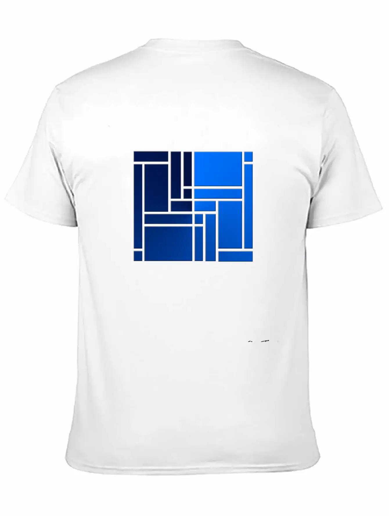Maze-blue Casual Graphic T-Shirt – Simple And Comfortable Daily Wear
