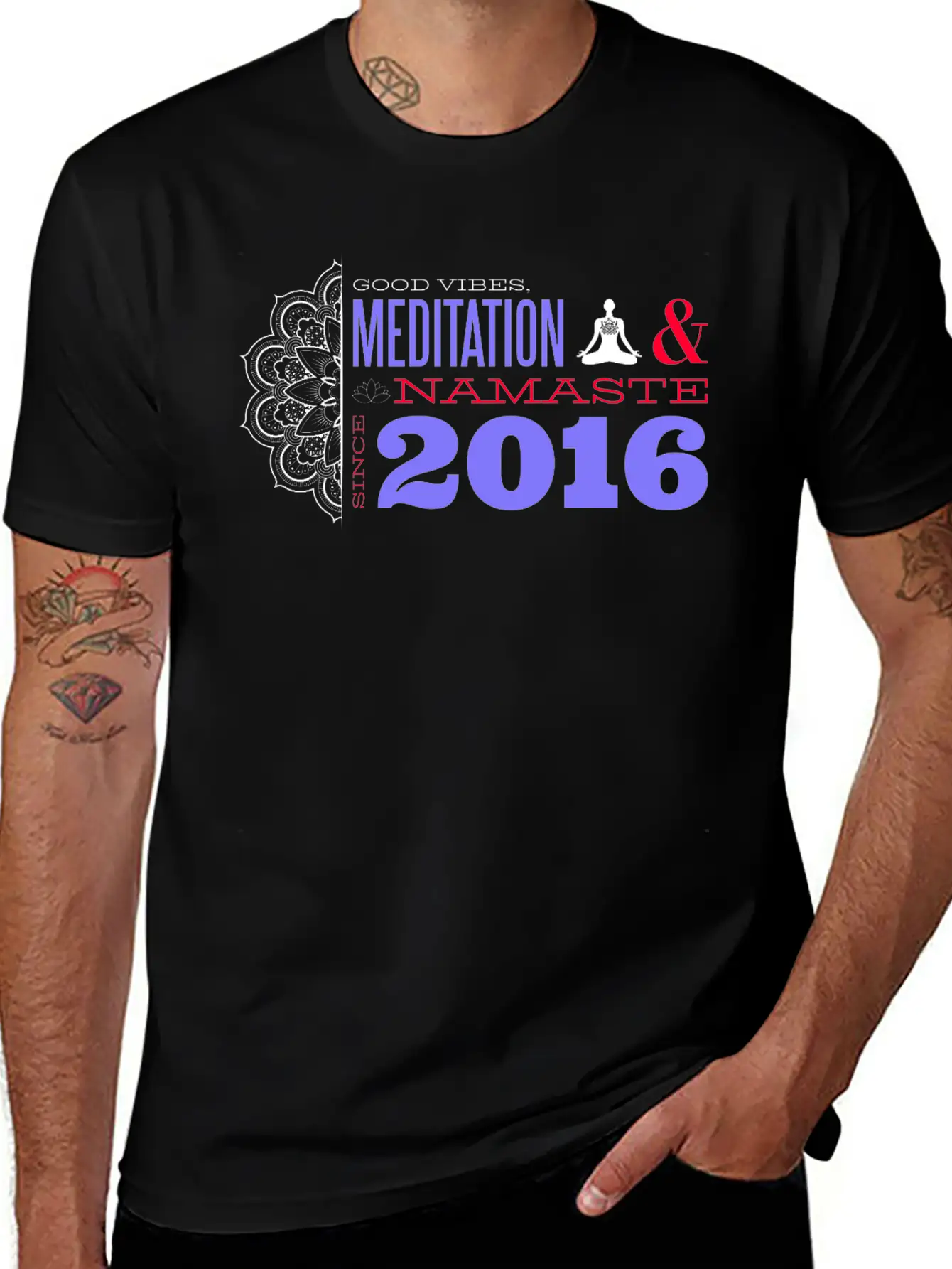 Meditating Since 2016 - 9 Years Of Mindful Living Classic Cotton Tee – Unisex Comfort For Any Season