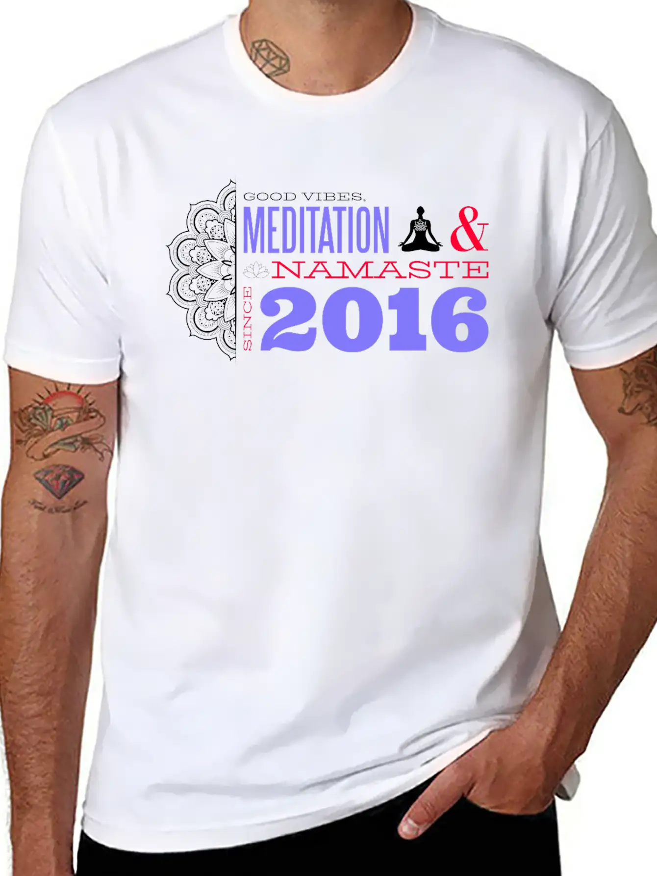 Meditating Since 2016 - 9 Years Of Mindful Living Classic Cotton Tee – Unisex Comfort For Any Season