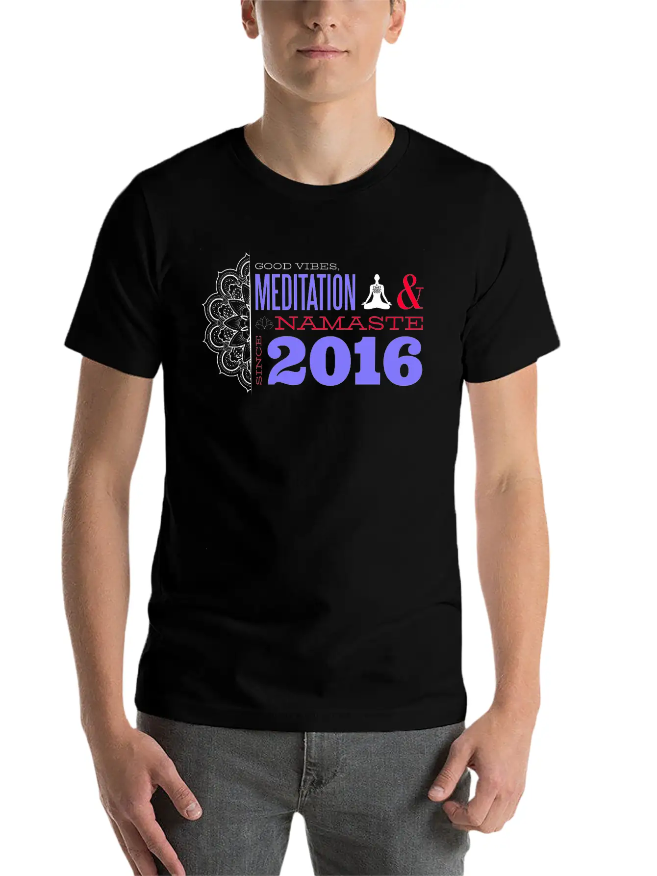 Meditating Since 2016 - 9 Years Of Mindful Living Classic Cotton Tee – Unisex Comfort For Any Season